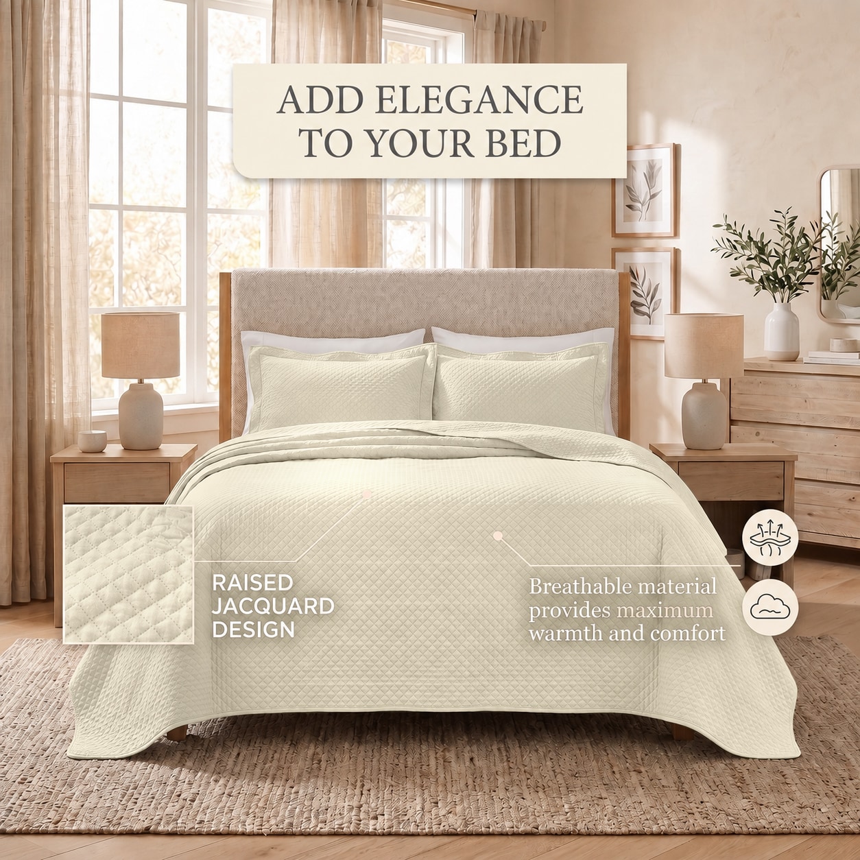 Superior BEDSPREAD SOLT-KG-IV Comforters-And-Bedspreads - View #2