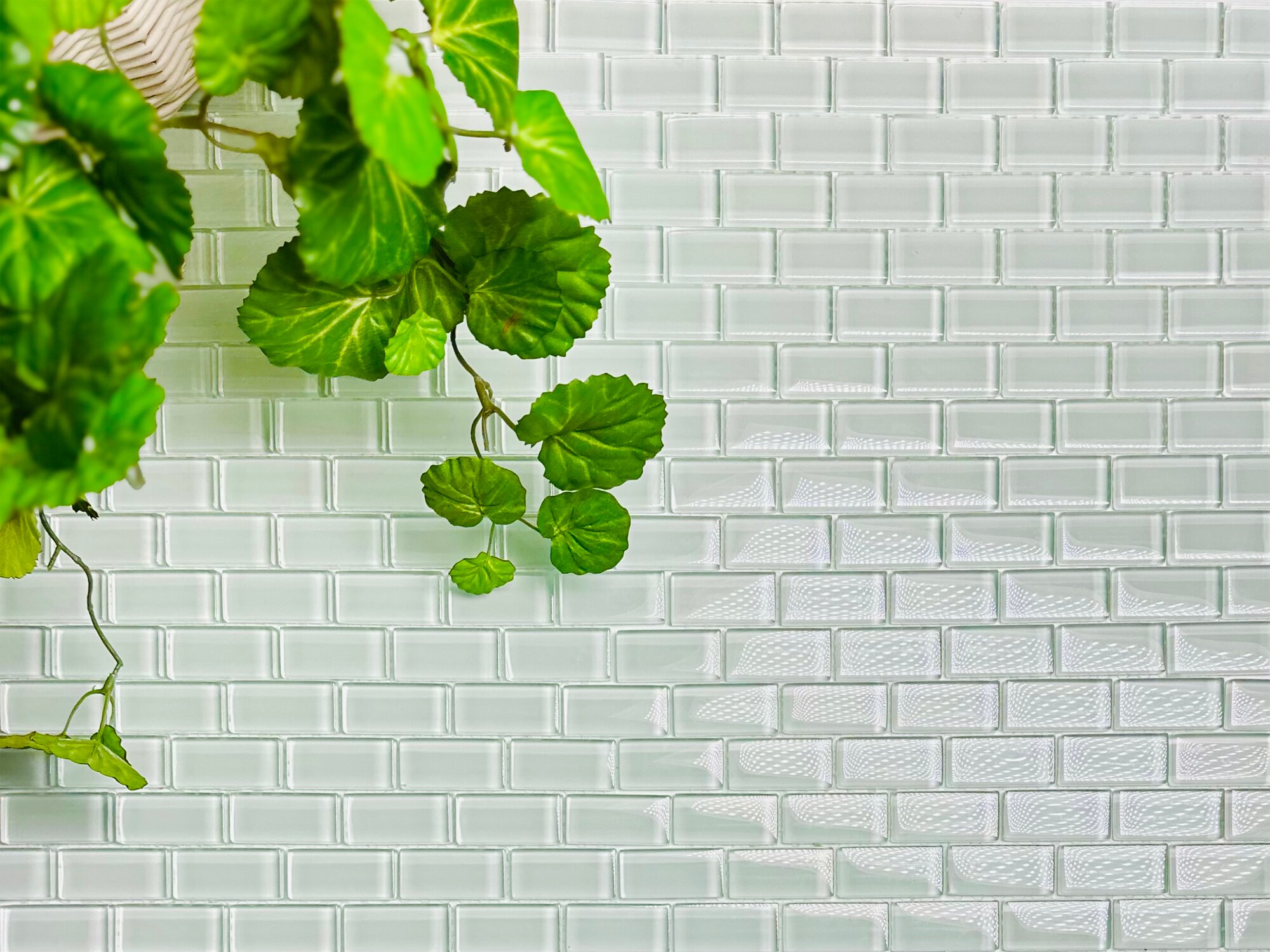 Abolos LWSFFL0102-BL Free Flow White 12-in x 12-in Glossy Glass Mosaic Floor and Wall Tile ( 8-sq ft Carton )
