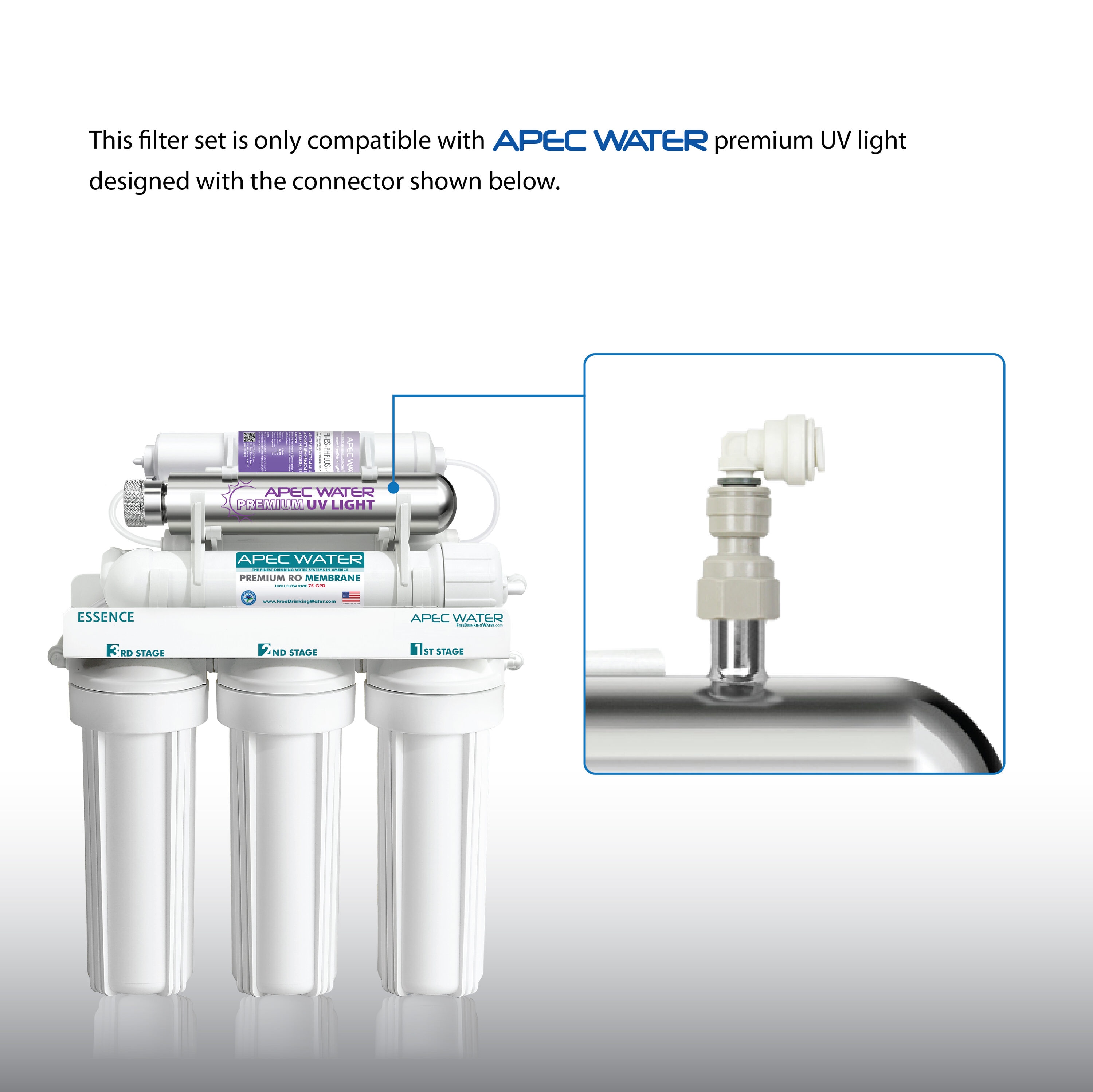 APEC Water FILTER-MAX-ESPHUV-SS Replacement-Water-Filters-Cartridges - View #2