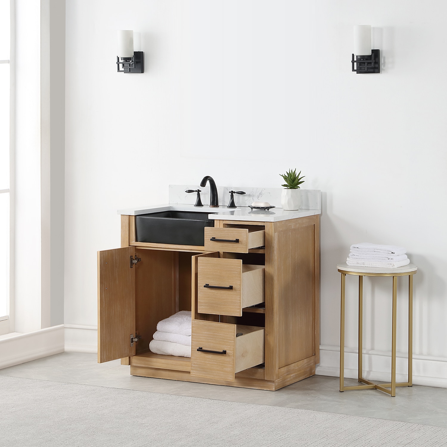 Altair 550036-WP-AW-NM Bath-Vanity-Combo - View #7