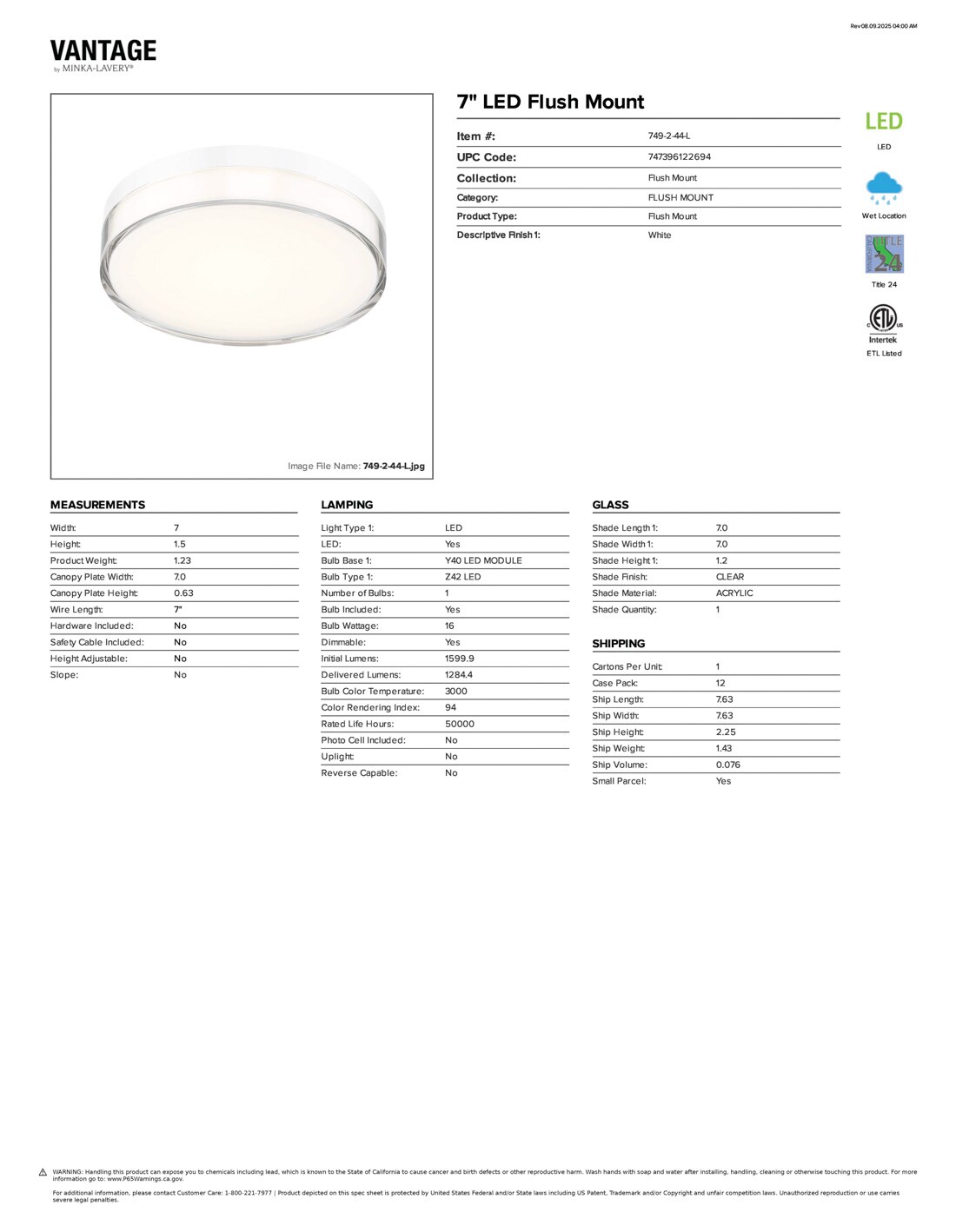 Minka Lavery 749-2-44-L flushmounts - View #9