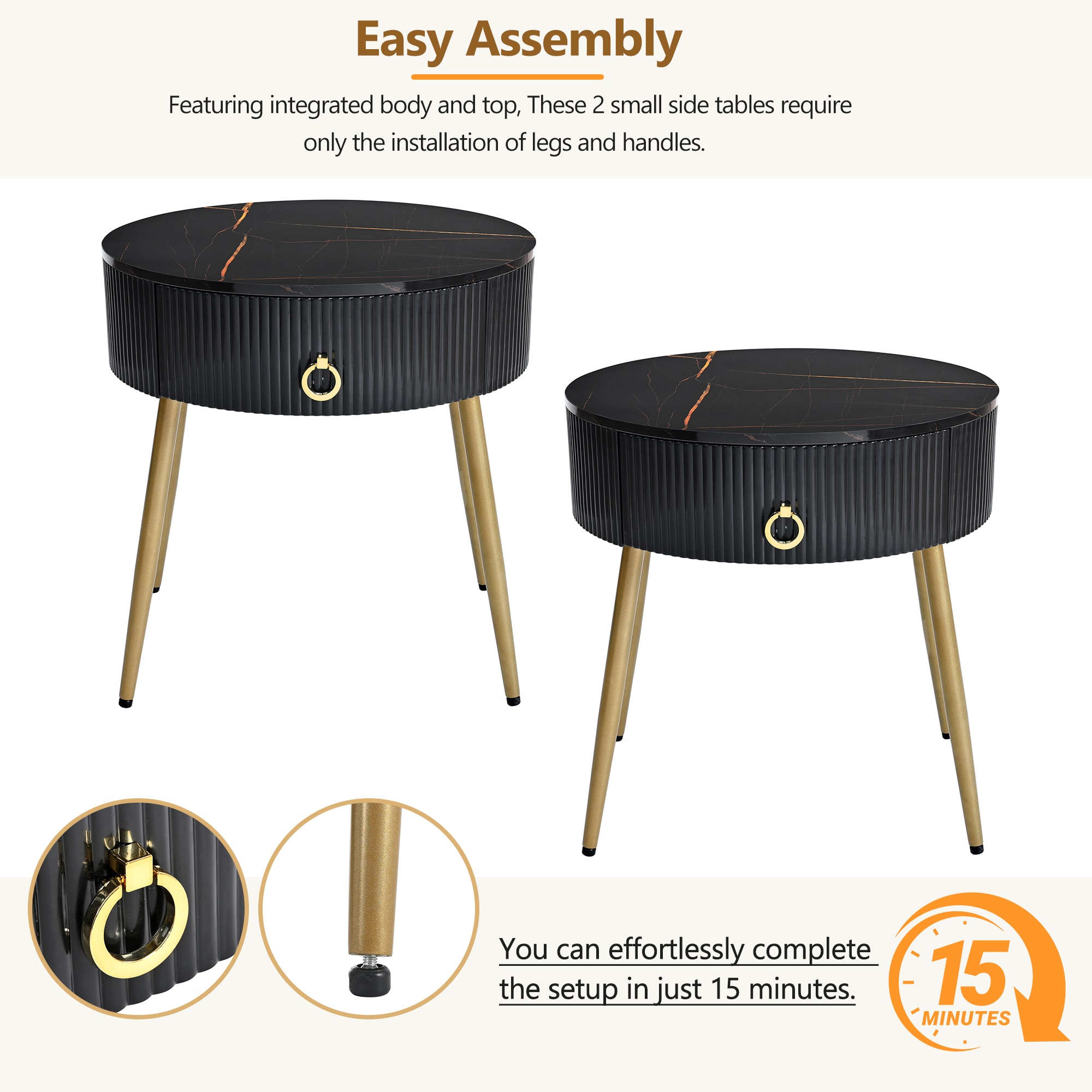 ModernLuxe N721P173248B Coffee-Tables - View #3