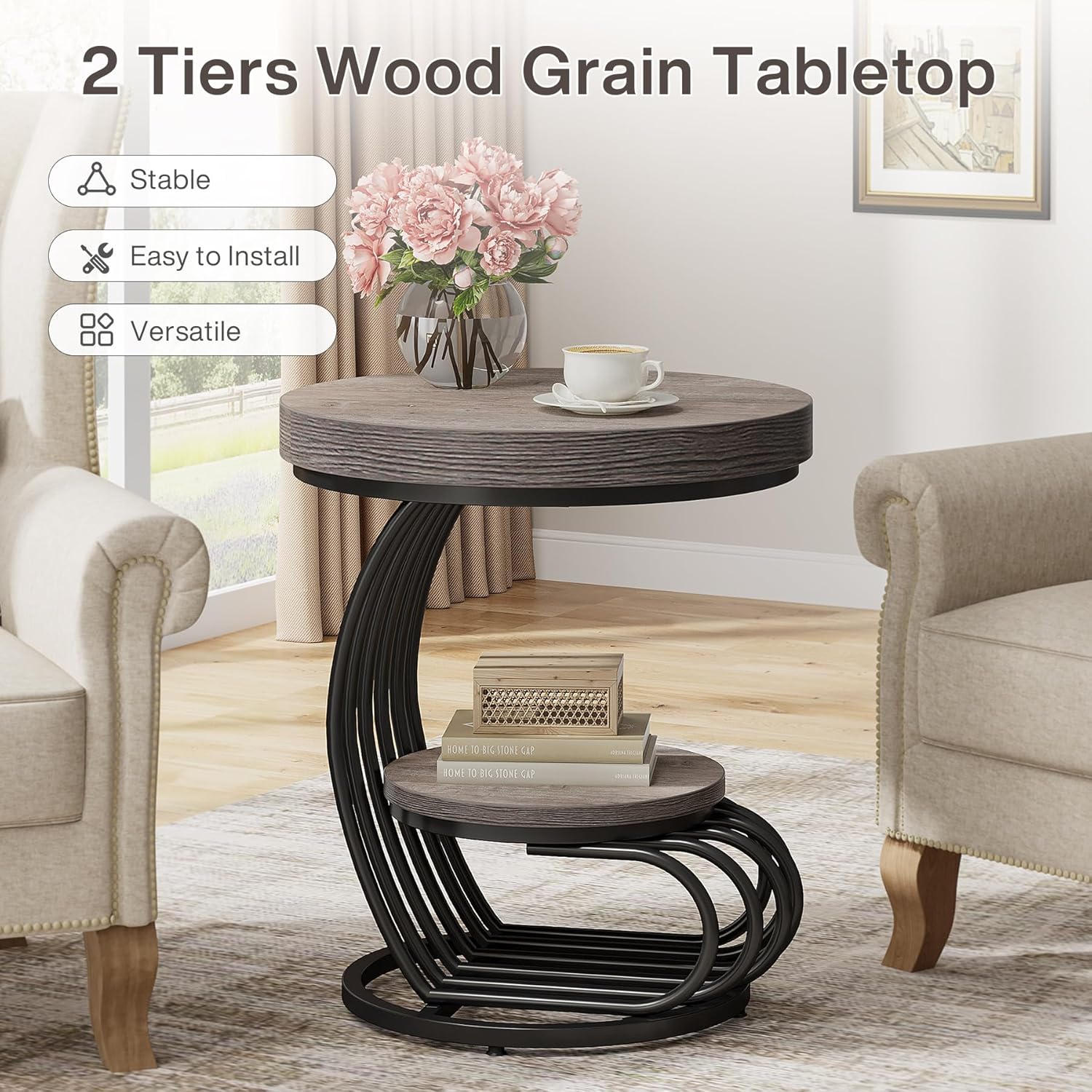 Tribesigns LWOYJL-HL0206 End-Tables - View #6