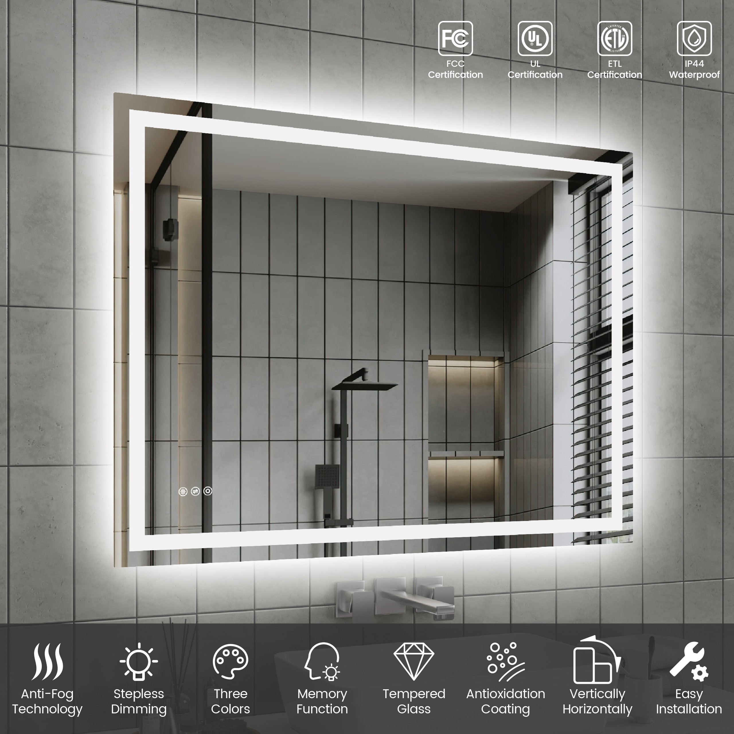 AAZJ DR-P320625 Framed-Bath-Mirrors - View #8