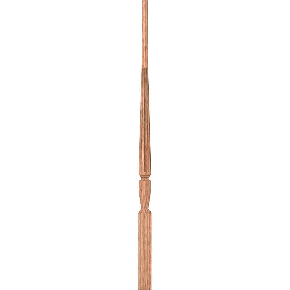 L.J. Smith Stair Systems LJF-2015-O 38 38-in x 1.75-in Unfinished Red Oak Pin Top Stair Baluster