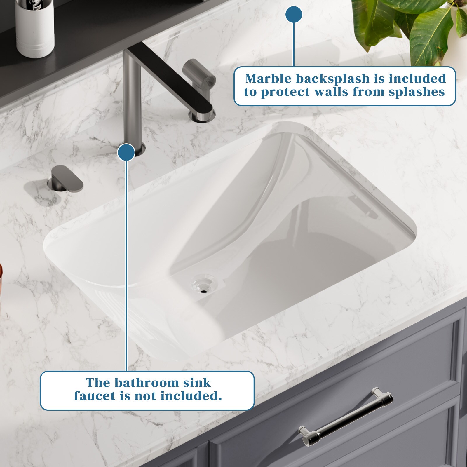 JEAREY DXRZJ-3S-YW Bath-Vanity-Combo - View #6