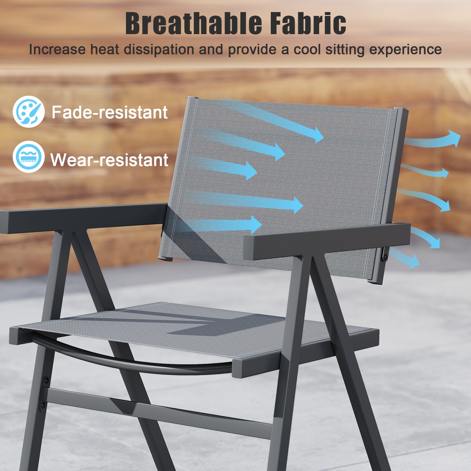YERIVA O12411GR2DH Patio-Chairs - View #3