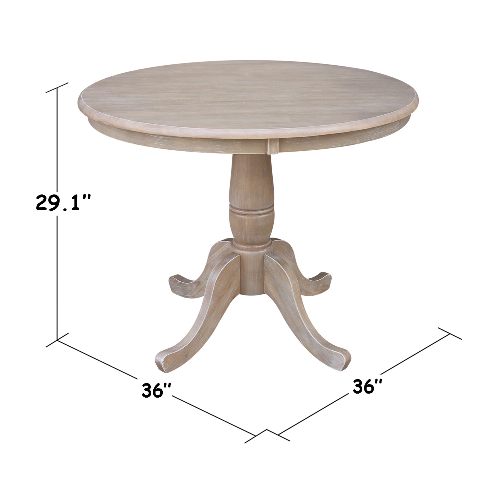 36in round outlet table