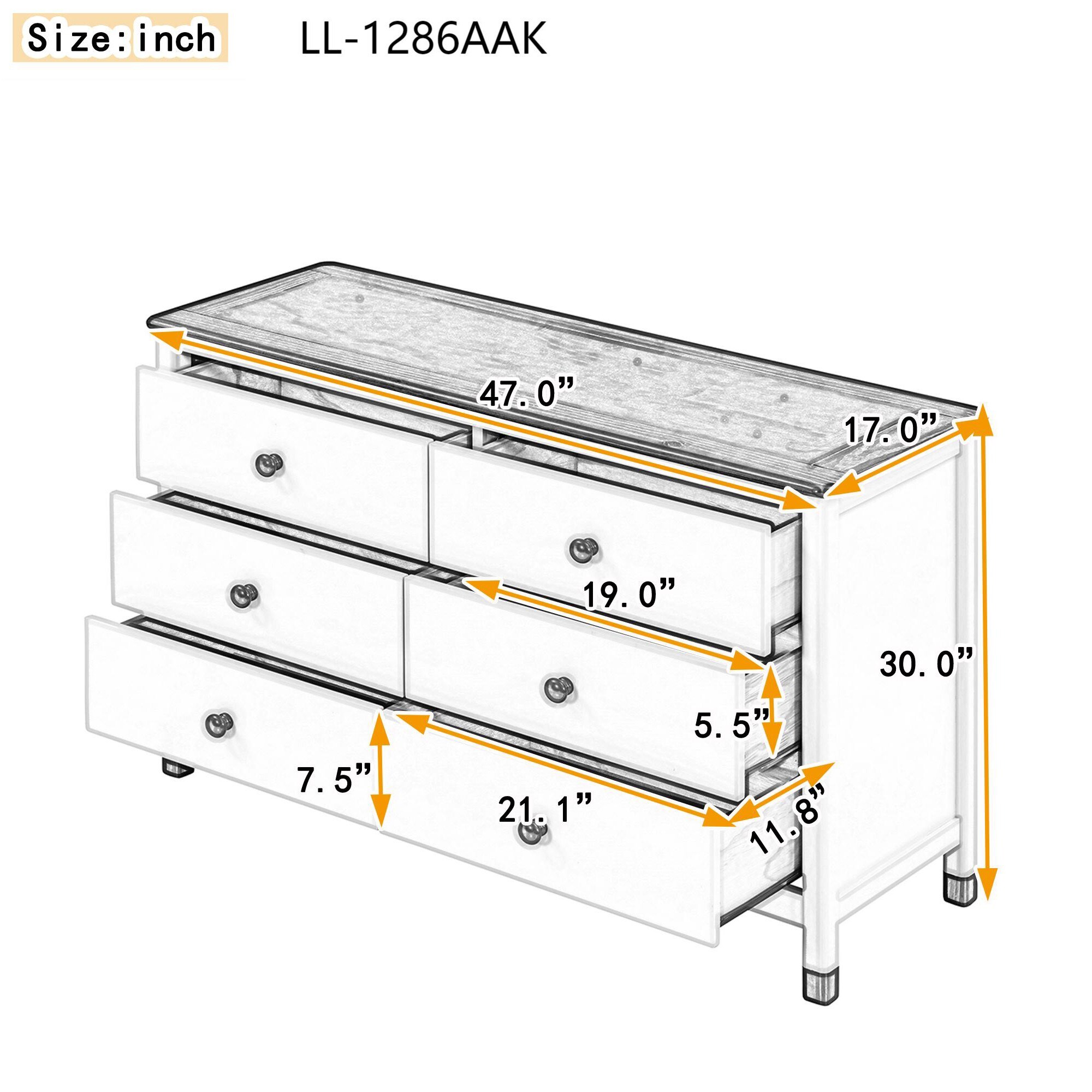 Yiekholo LL-1286AAK dressers - View #8