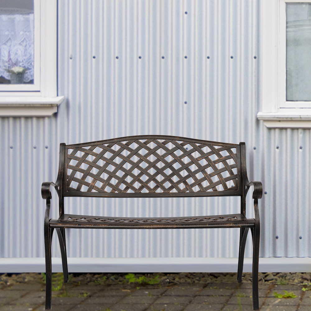 Winado LO1G26001518 40.5-Inches L Park Benches Aluminum Park Bench