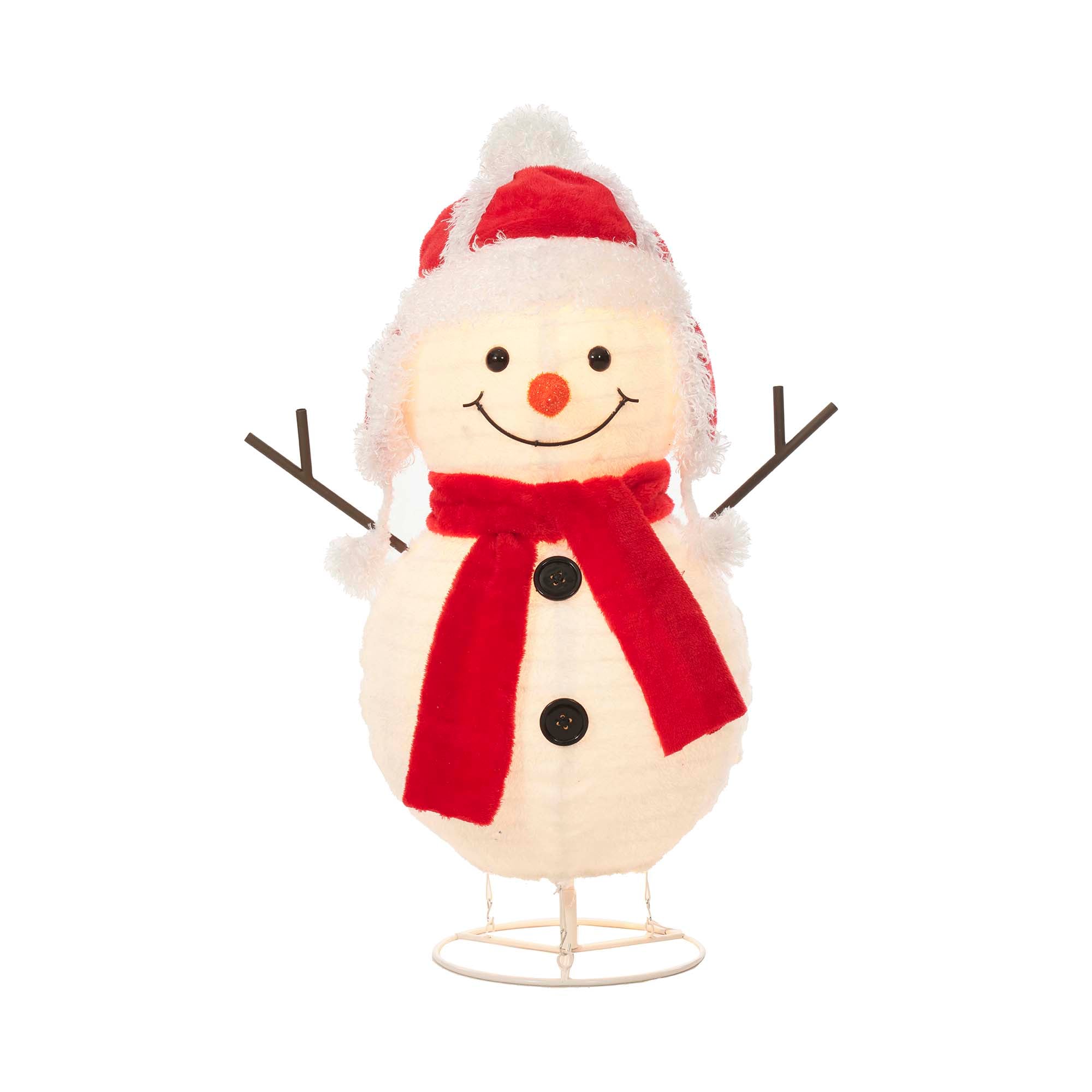 EverStar ES-67088 28-Inches Freestanding Snowman Free standing decoration with Clear Incandescent Lights