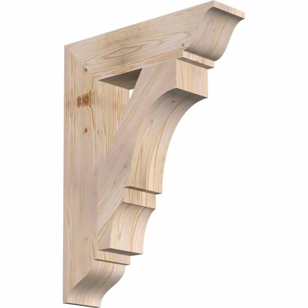 Ekena Millwork BKT06X24X32BOA01SDF Balboa traditional smooth 5-1/2-in x 24-in x 32-in Douglas fir Brown Wood Standard bracket