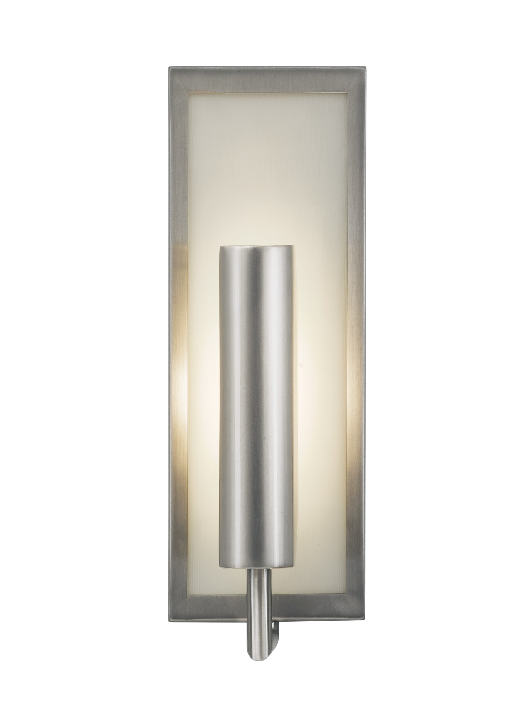 Generation Lighting WB1451BS Mila 5-in W 1 -Light Brushed Steel Wall Sconce