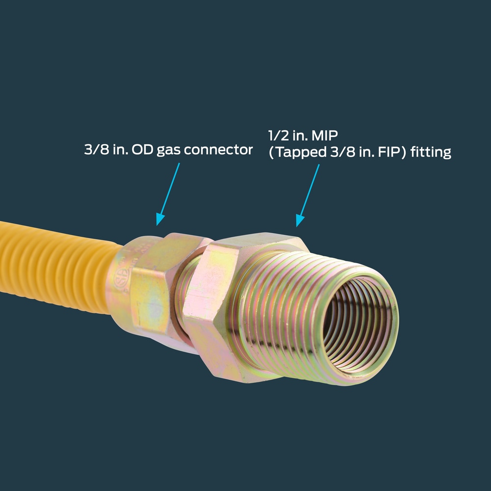 Eastman 36 In 12 In Mip Inlet X 12 In Mip Outlet Stainless Steel Gas Connector In The 6797