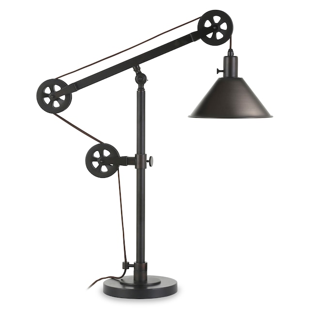 Metal Shade In The Table Lamps, Bridgeport Pulley Table Lamp