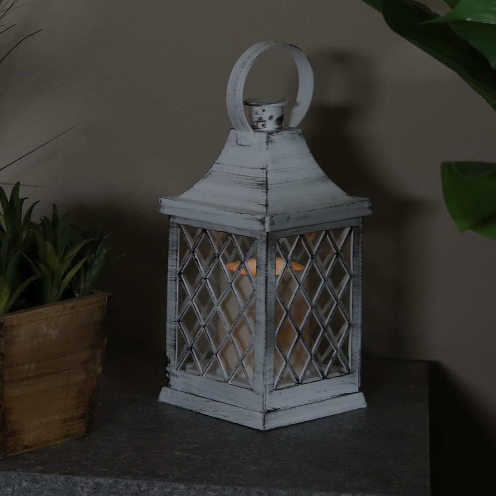 Sunnydaze 10 Ligonier White Traditional Style Plastic And Glass Battery  Operated Indoor Led Candle Lantern 4pk : Target