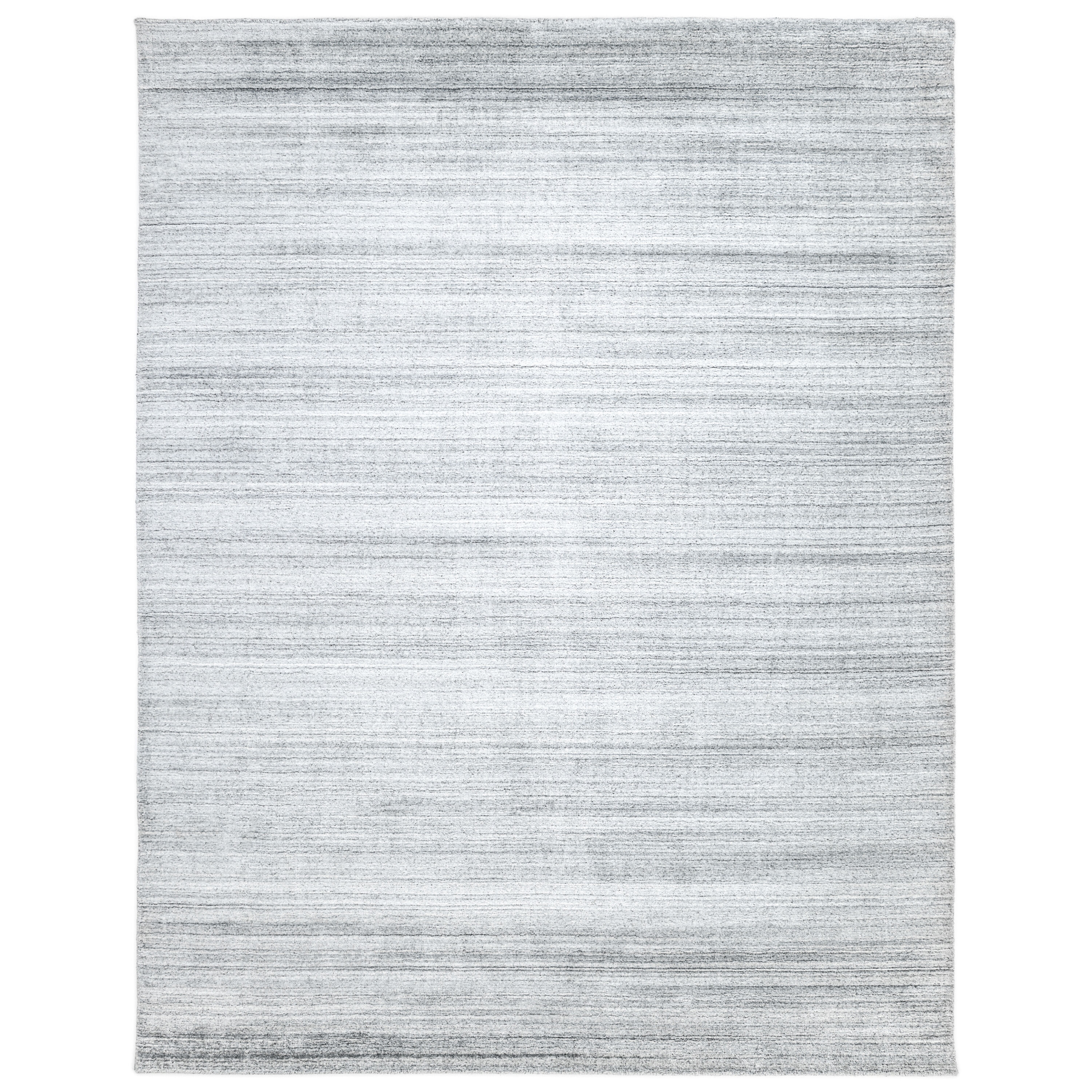 Solo Rugs S1107-08001000-HEAT Solid 8 x 10 (ft) Loomed Wool Gray Rectangular Indoor Solid Area rug