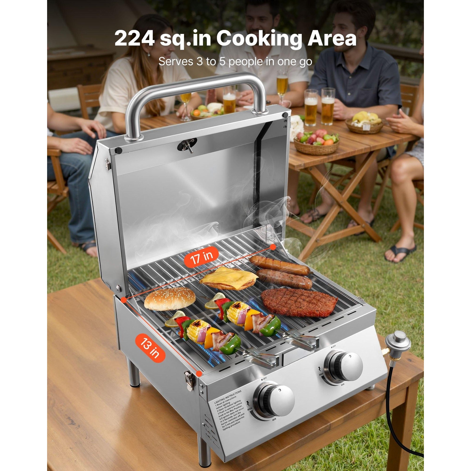 Mecale VOL-M291ZC Gas-Grill - View #5