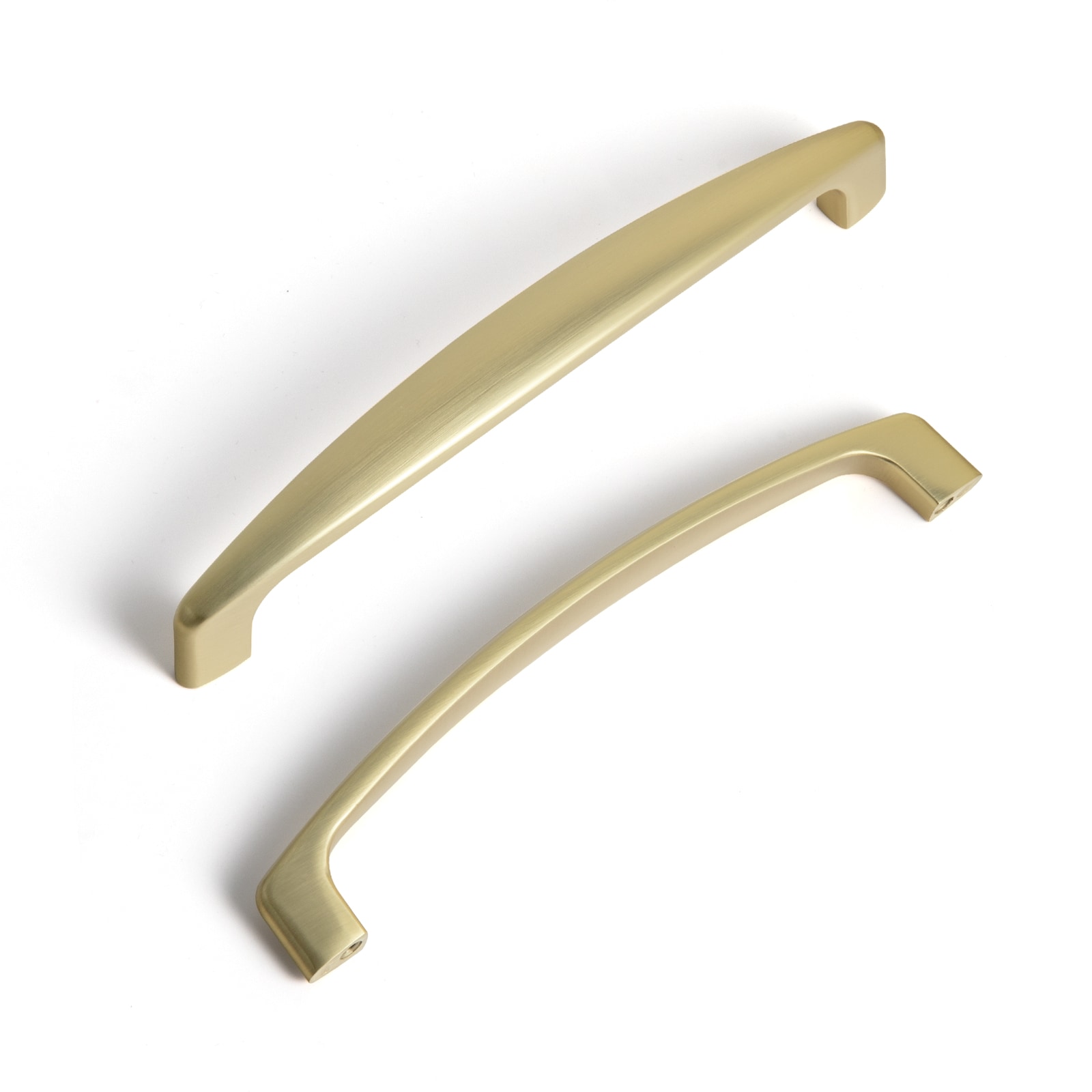 Miaokesen 8213TLS-128-6 5-1/16-in , 128mm Center to Center Light Brushed Brass Novelty Handle 6 -Pack