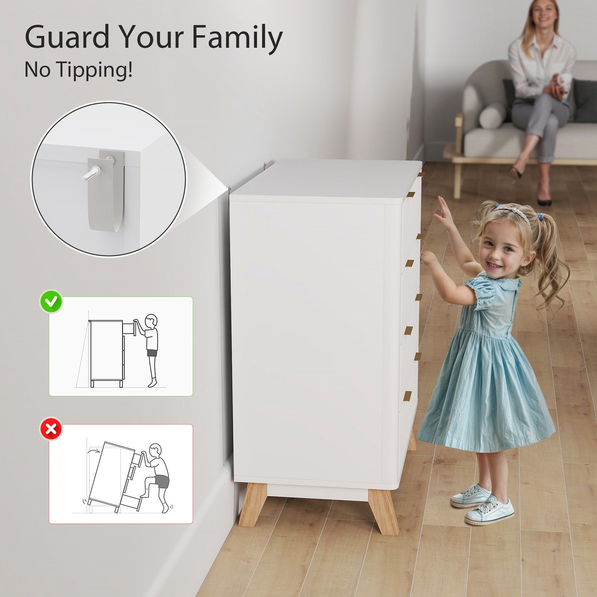 HomCom 831-975V80WT dressers - View #5