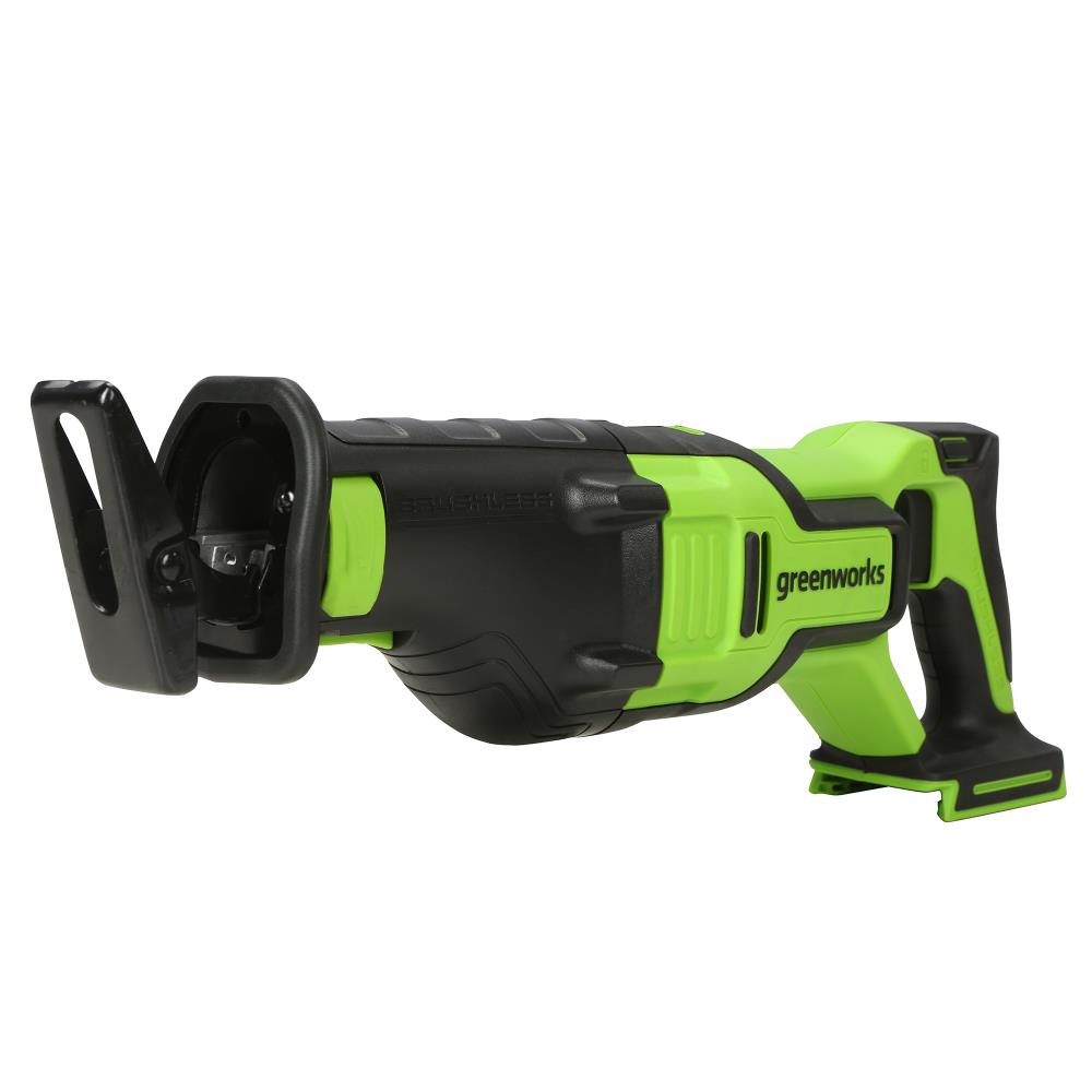 Green 24 V Greenworks Tools 1200007 Cordless Reciprocating Saw