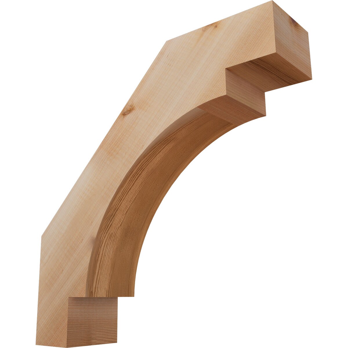 Ekena Millwork BRC04X14X14MRC00SWR 3-1/2-in x 14-in x 14-in Western Red Cedar Unfinished Wood Merced Smooth Knee Brace
