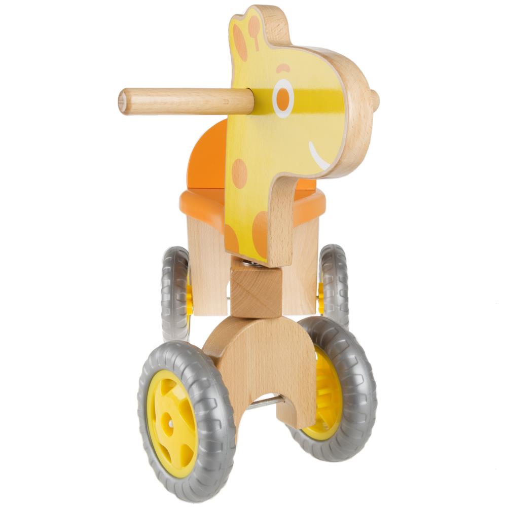 Toy Time Walk and Ride Wooden Giraffe Balance Bike Riding Toys at