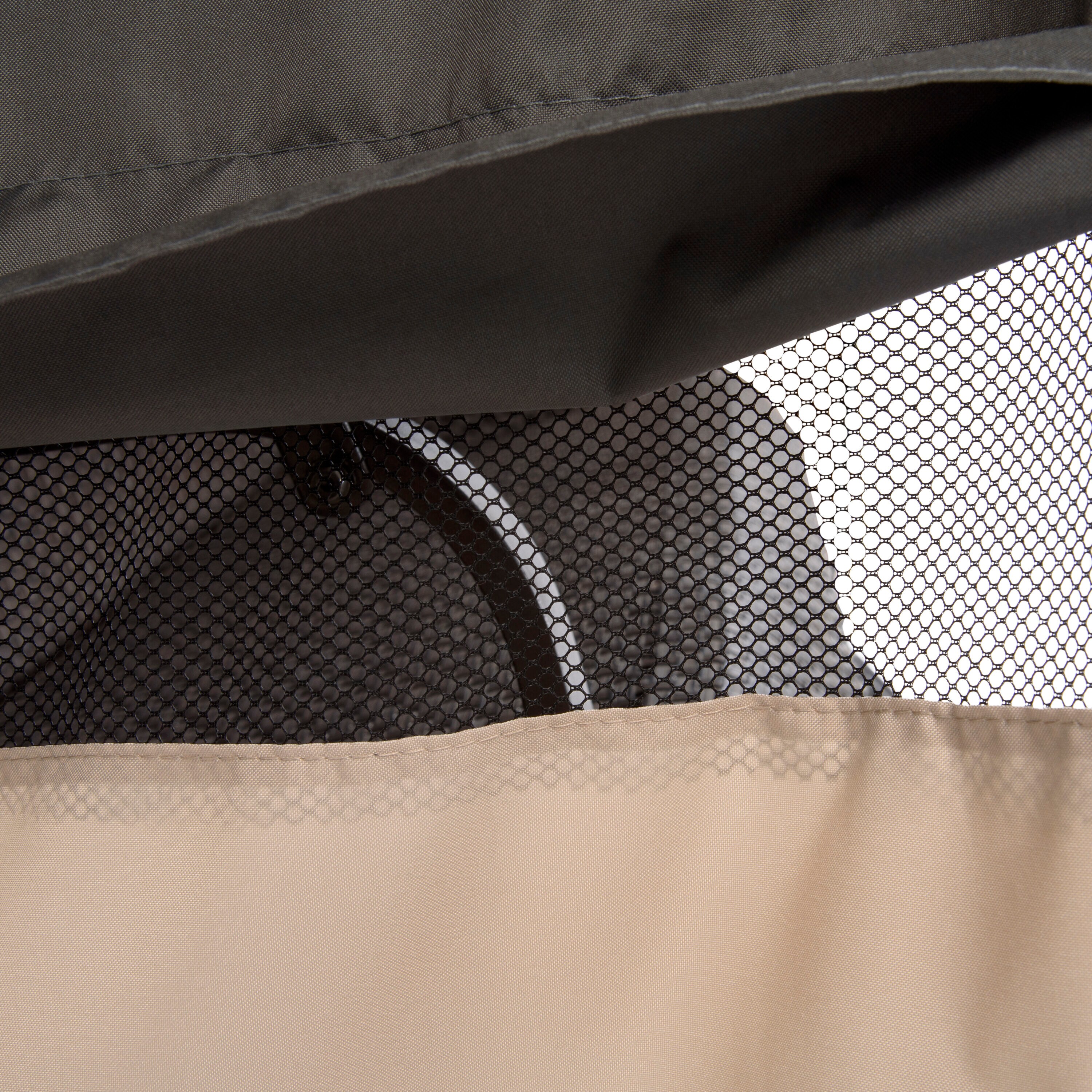 Gray Two-Tone Weather-Resistant Patio Swing Cover, 81"L x 52"W x 70"H