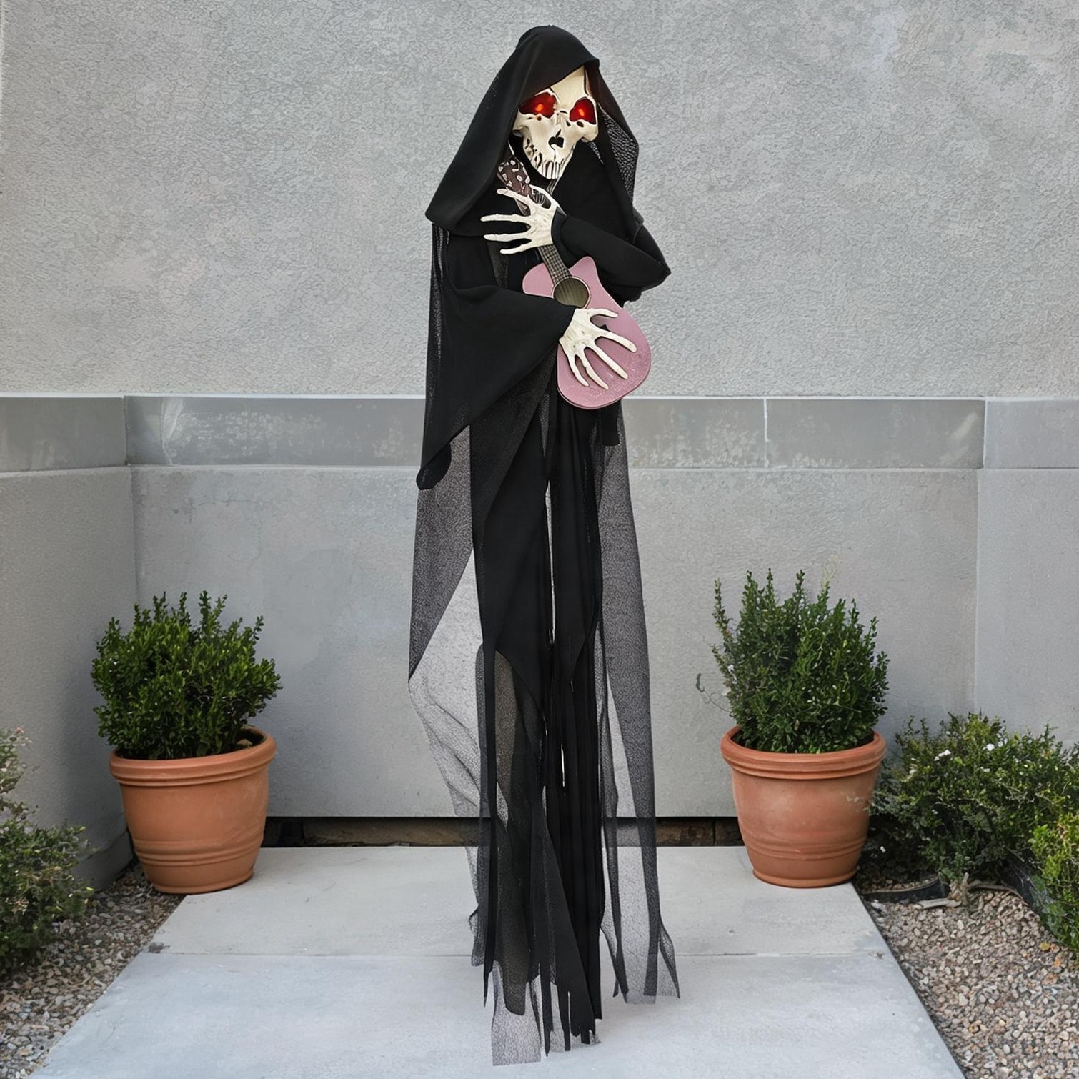 Naturefalls Black Halloween with Functional Design for Covered Patio 30 x 23.1 x 130.1 in