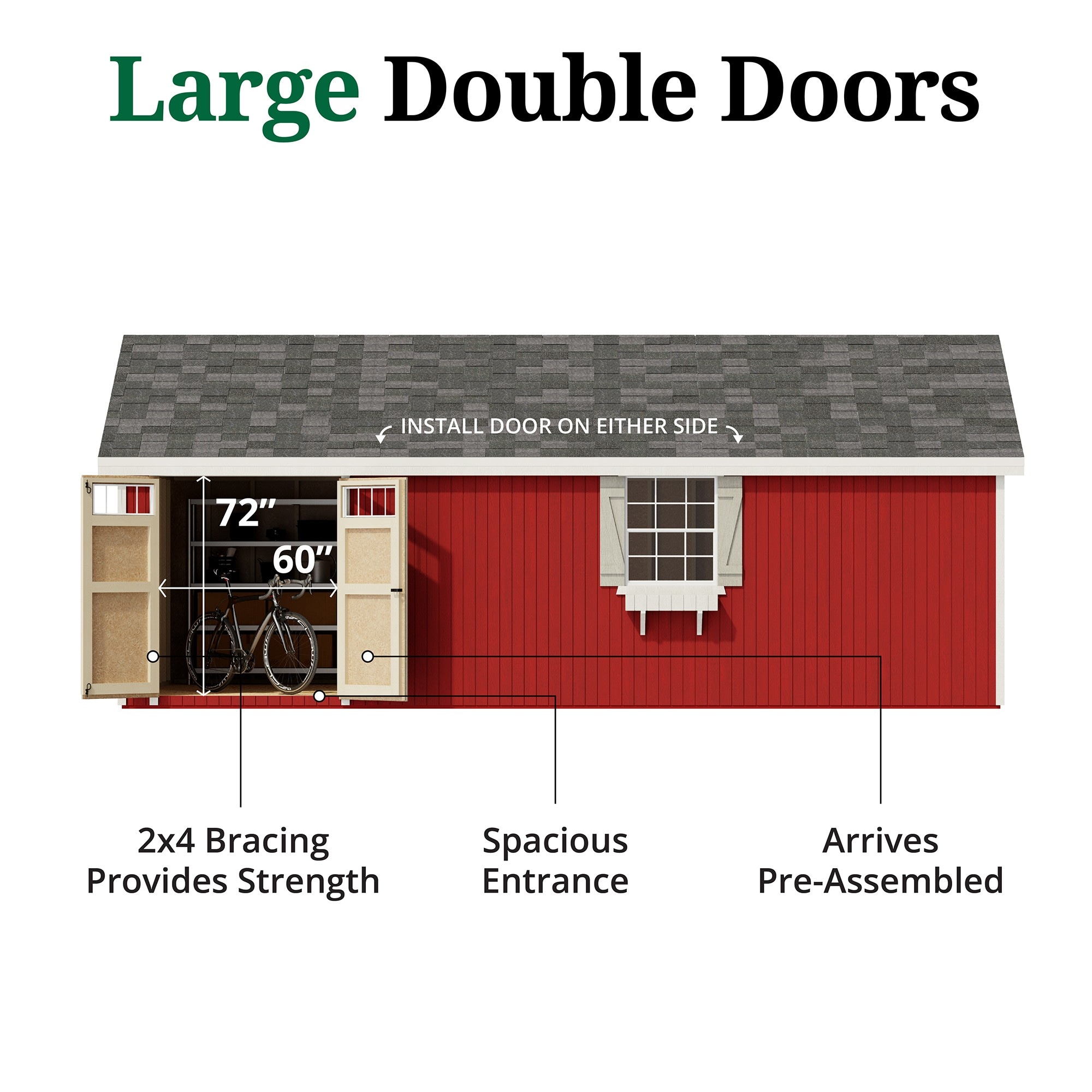 Little Cottage Co 12X24 PCGS-PC Wood-Storage-Buildings - View #4