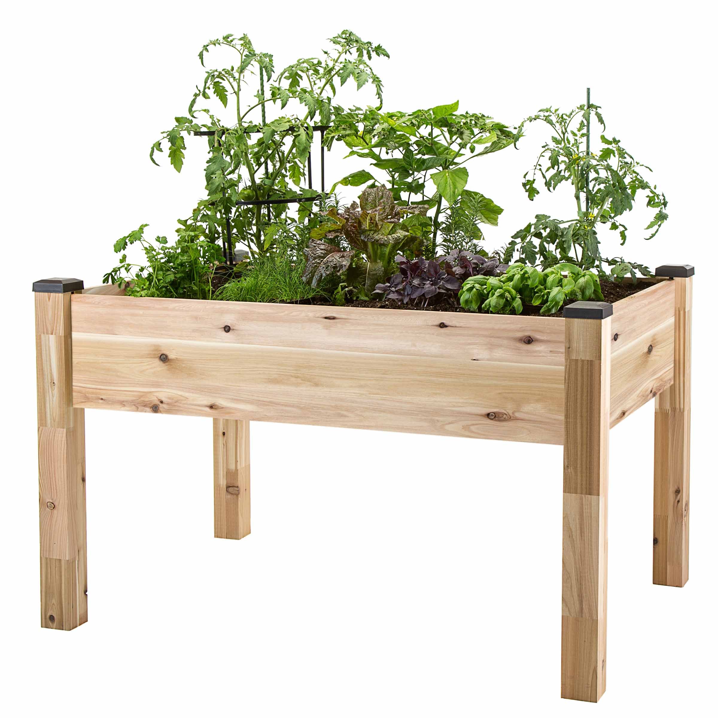 CedarCraft CCELV3449C 33-in W x 49-in L x 30-in H Elevated Natural Cedar Raised Garden Bed