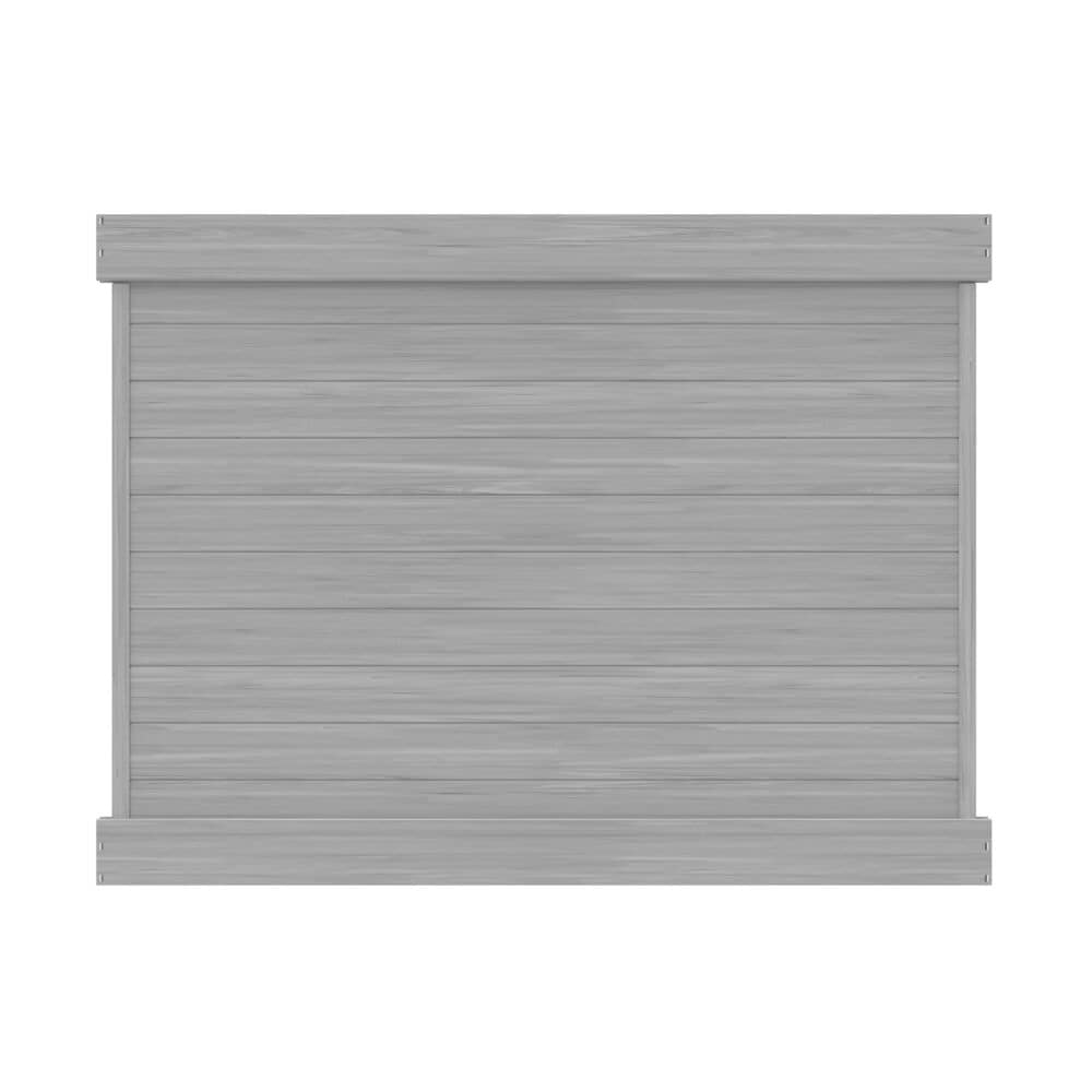 Freedom 73045584 Barington 6-ft H x 8-ft W Driftwood Privacy Vinyl Fence panel (Unassembled)