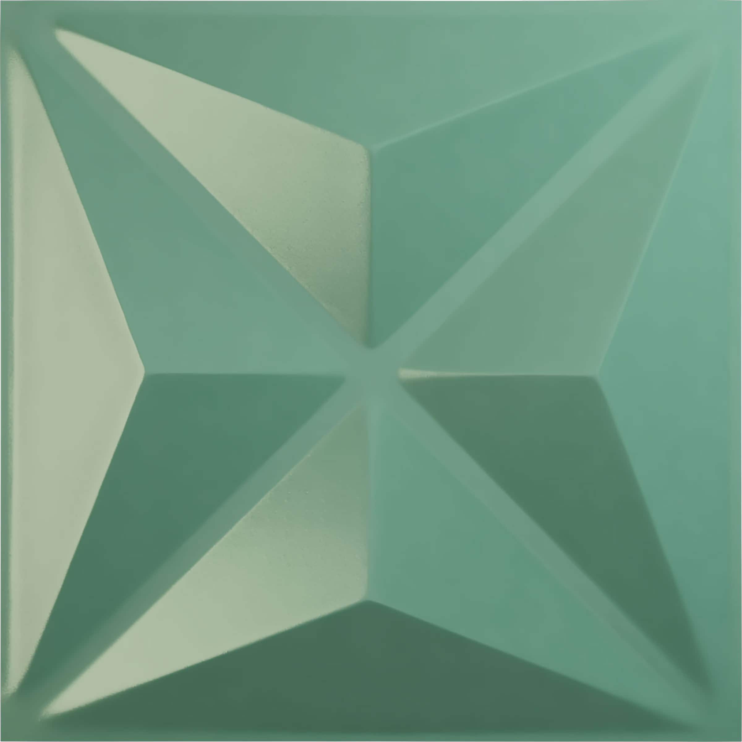 Ekena Millwork WP12X12KEFSM 11-7/8-in x 11-7/8-in Embossed Paintable/Stainable Green PVC Wall Panel ( 0.98-sq ft )