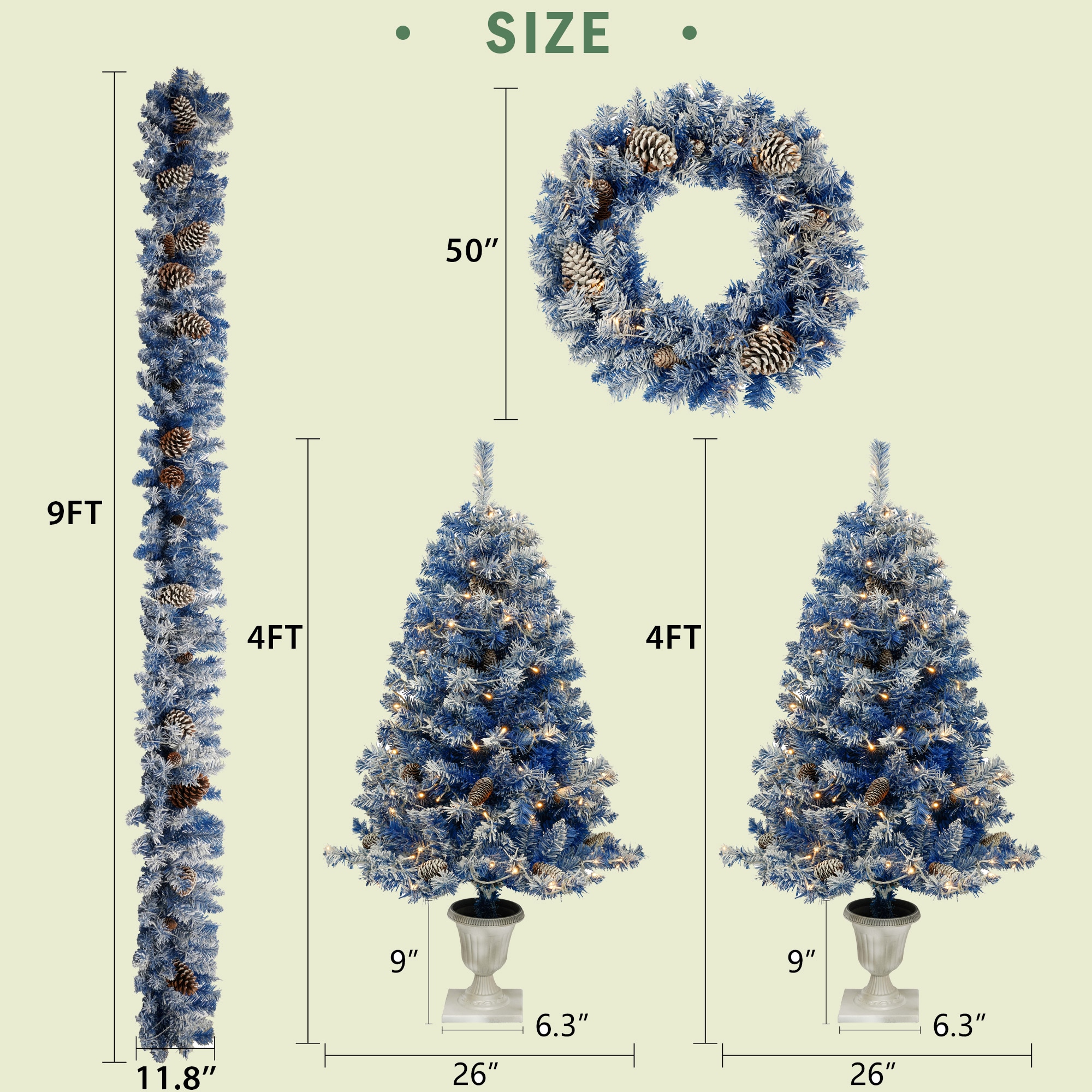 AAZJ NBC-CM64209UL Artificial-Christmas-Trees - View #3