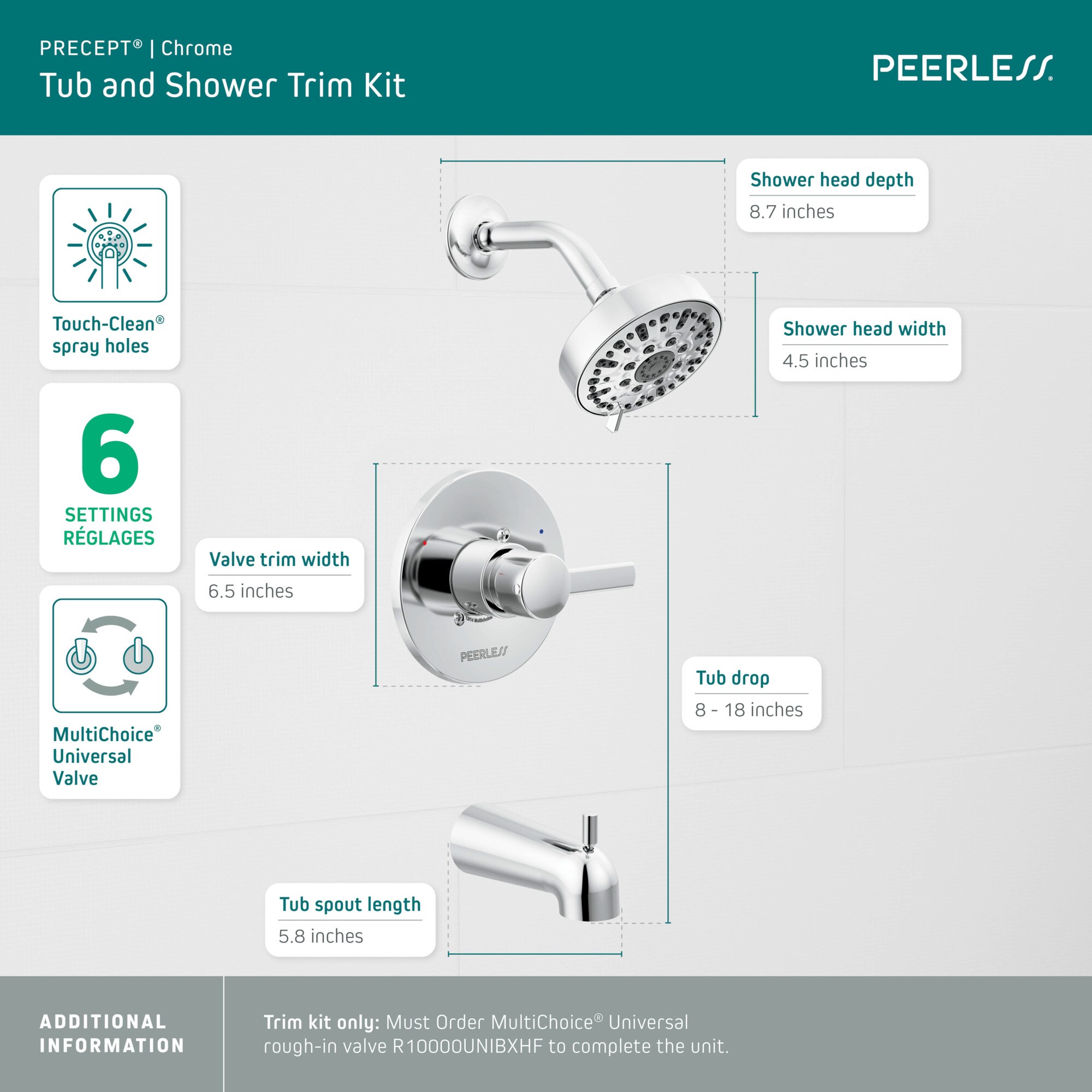 Peerless PTT188792 Tub-Shower-Faucets - View #9
