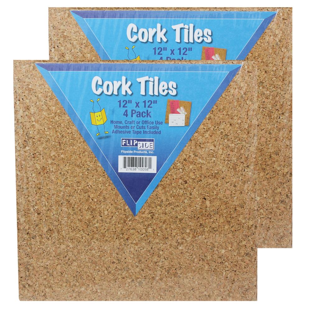 Quartet Cork Tiles, 12 x 12, Cork Board, Bulletin Board, 8 Pack (Pack Of  2) - The Family Flips