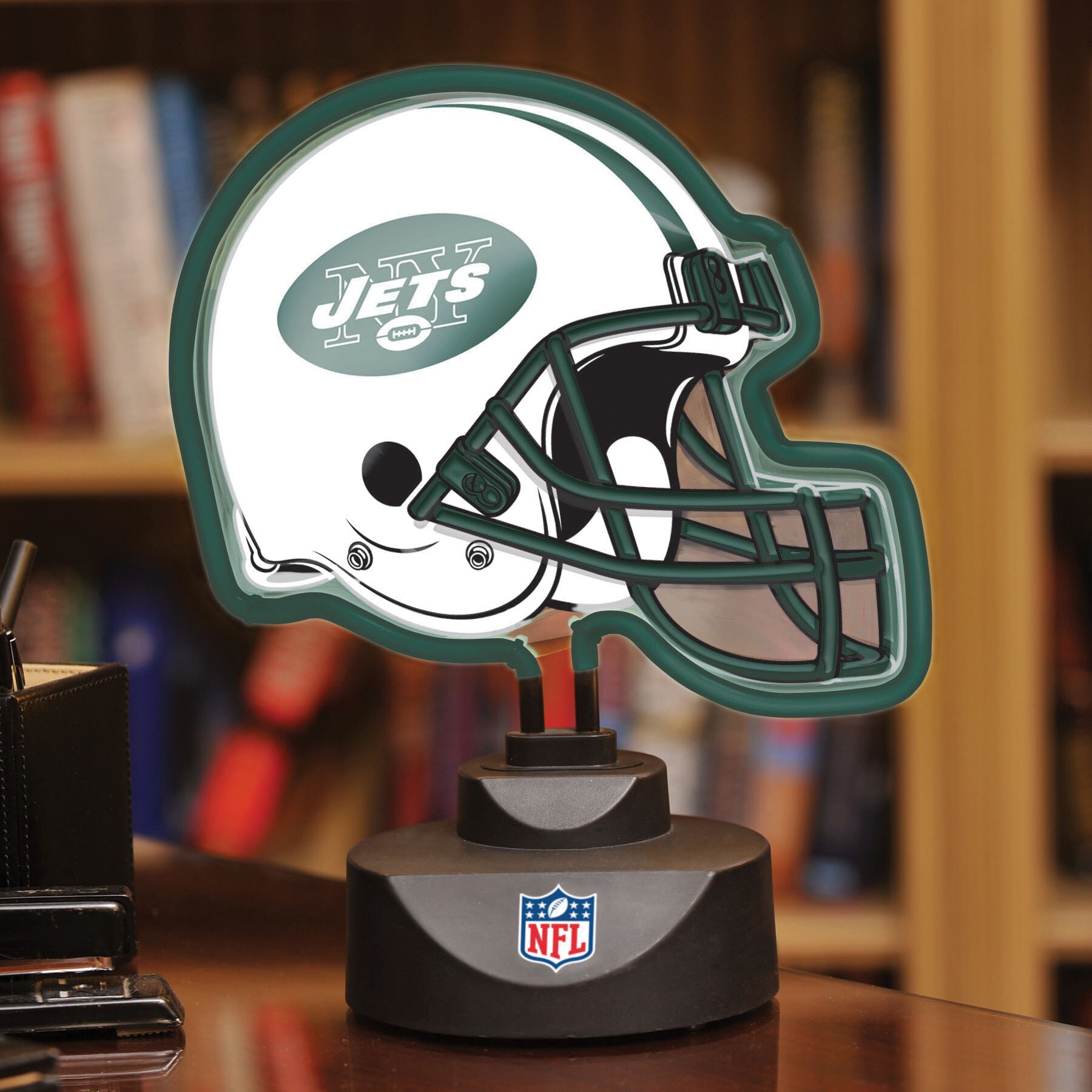 The Memory Company New York Jets Neon Helmet Lamp - SWIT Sports