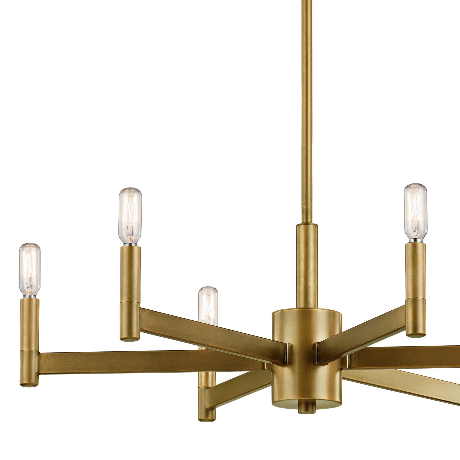 Kichler Erzo 8-Light Natural Brass Modern/Contemporary Dry rated