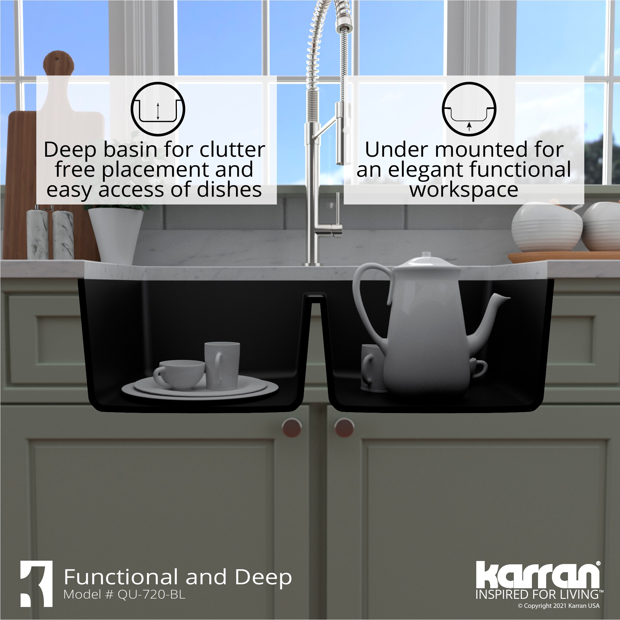 Karran QU-720-BL Kitchen-Sinks - View #9