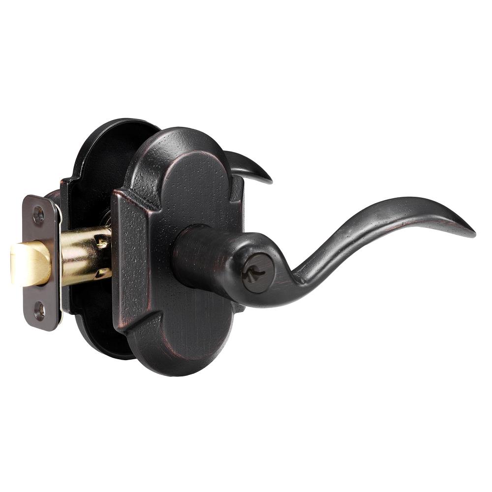Delaney Hardware 691600CL Sandcast Sandcast Aged bronze Left-handed Exterior Keyed entry Door Handle