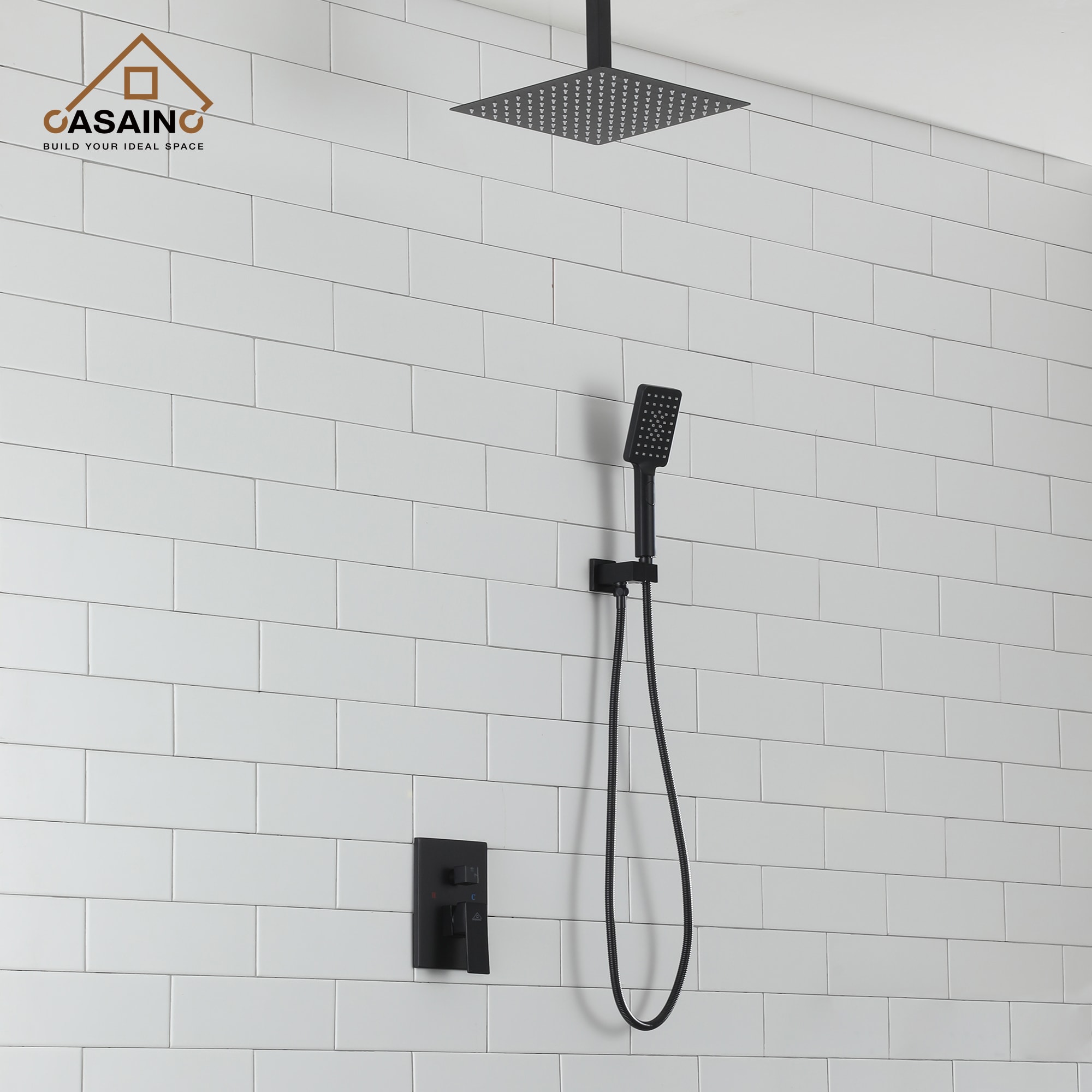 CASAINC OY-98B1202-MB Showerhead-Bar-Panels - View #3