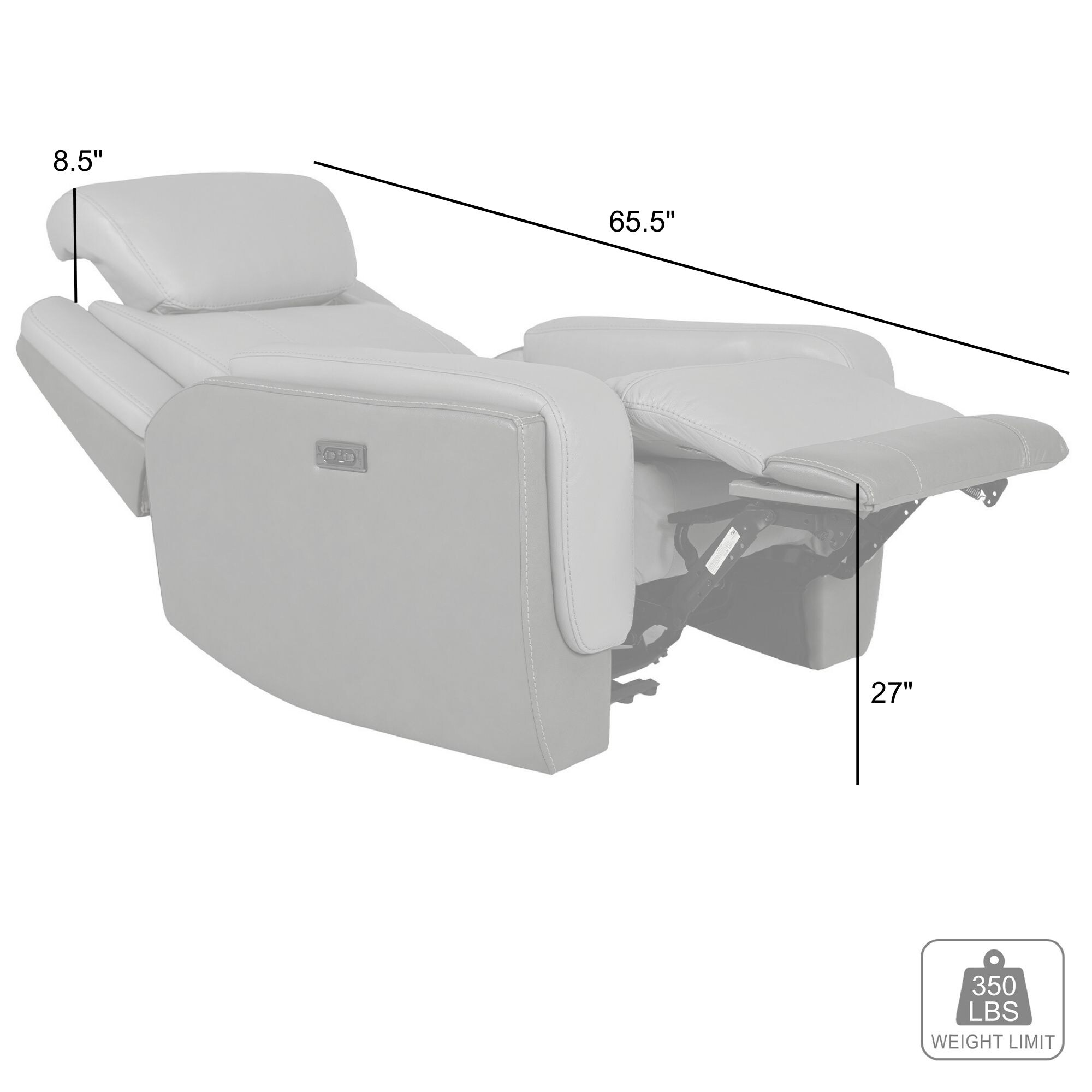 Armen Living LCRO1LSI recliners - View #10
