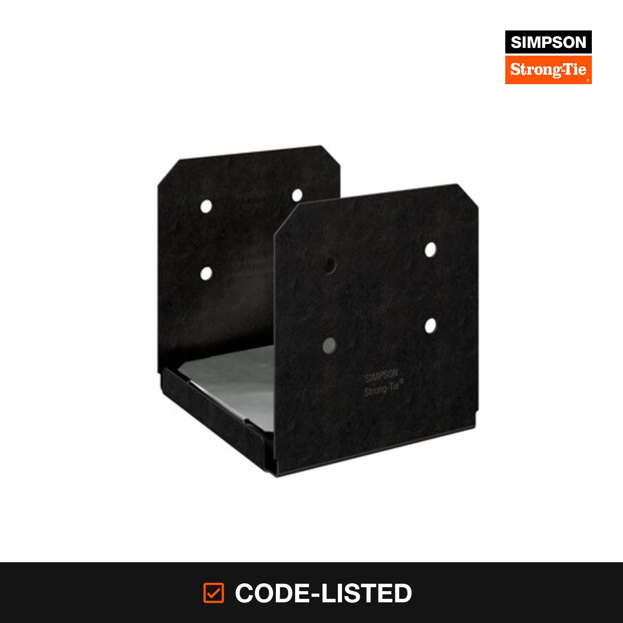 Simpson Strong-Tie Outdoor Accents Avant 10-in x 10-in Powder-coated Wood to concrete (retrofit) Base