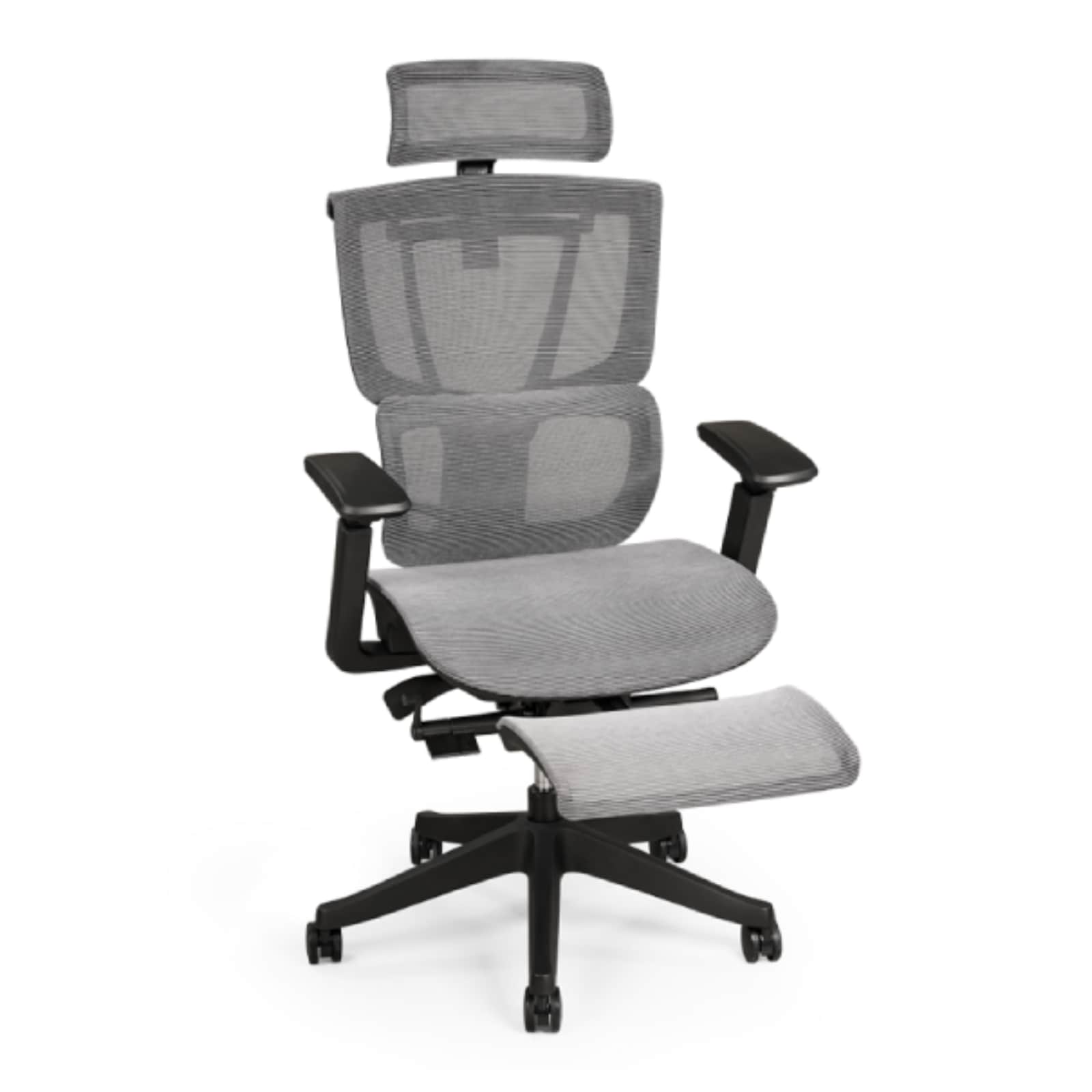 FlexiSpot C7G-MESH-FT C7 29.13-in W Modern Gray Swivel Accent Armchair