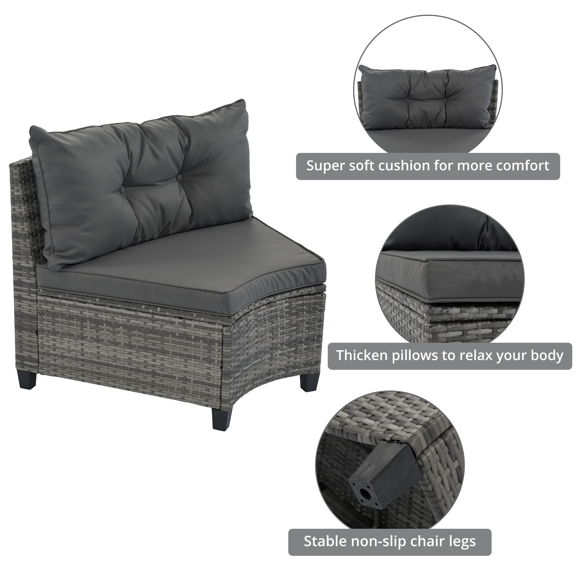 ModernLuxe L-FG201215AAE Patio-Sofas-Daybeds - View #3