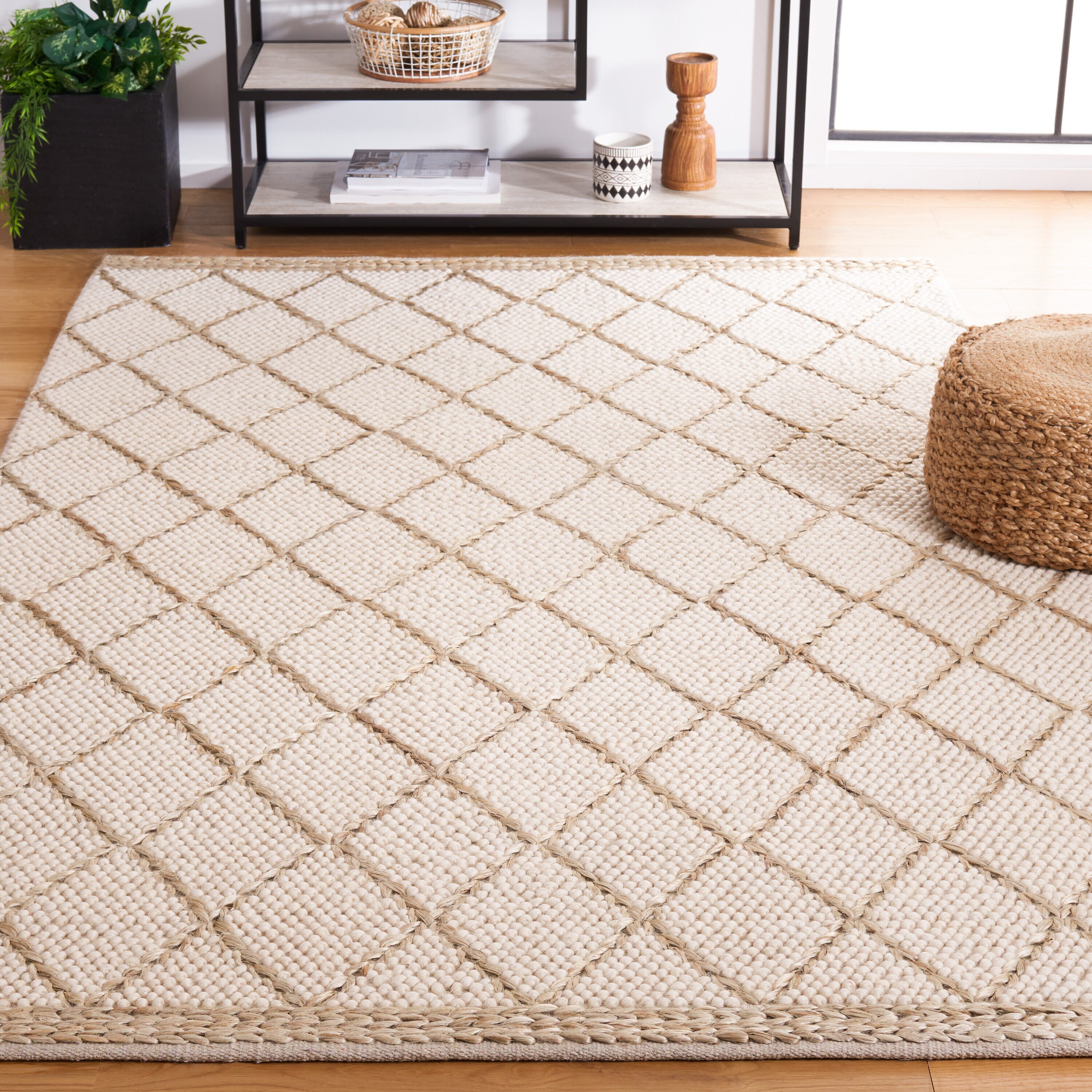 Natura 223 Ivory/Natural Moroccan 4ft x 6ft Small Rectangle Rug