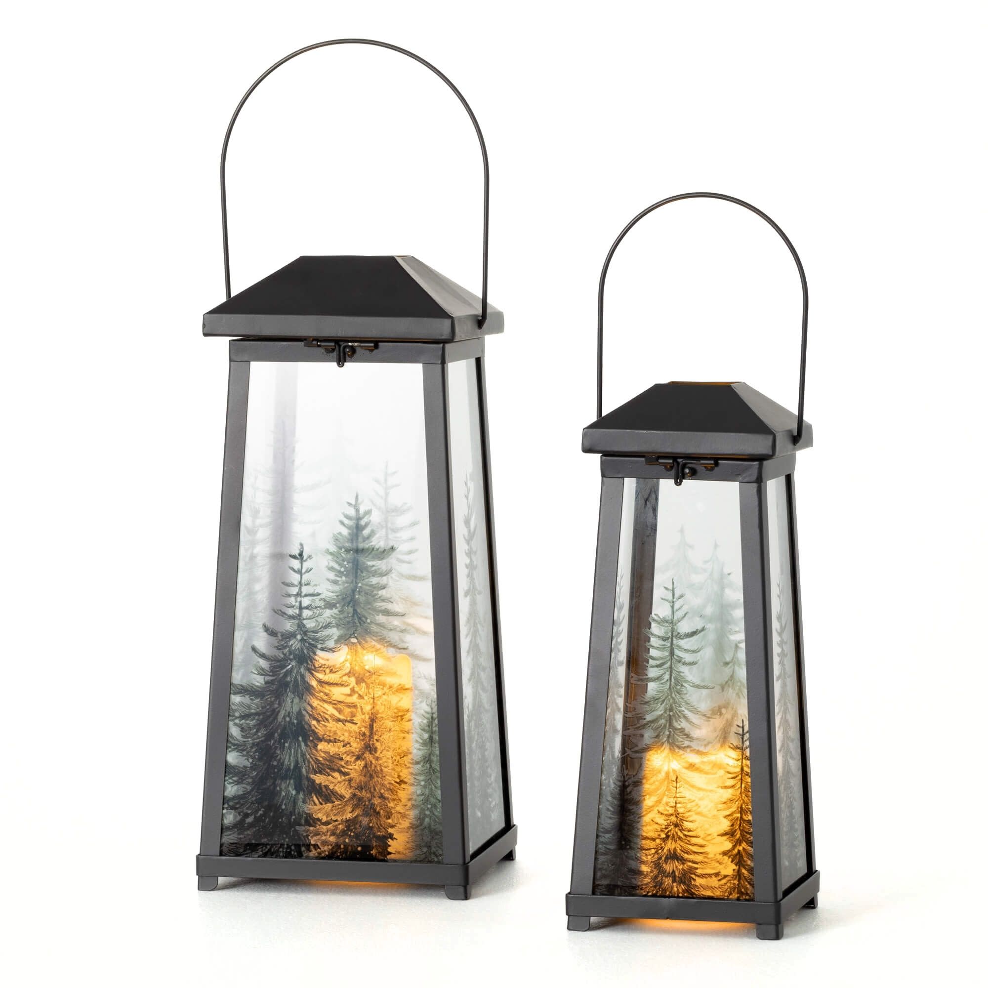Sullivans MET2344 2 Candle Winterberry Metal Lantern Candle Holder