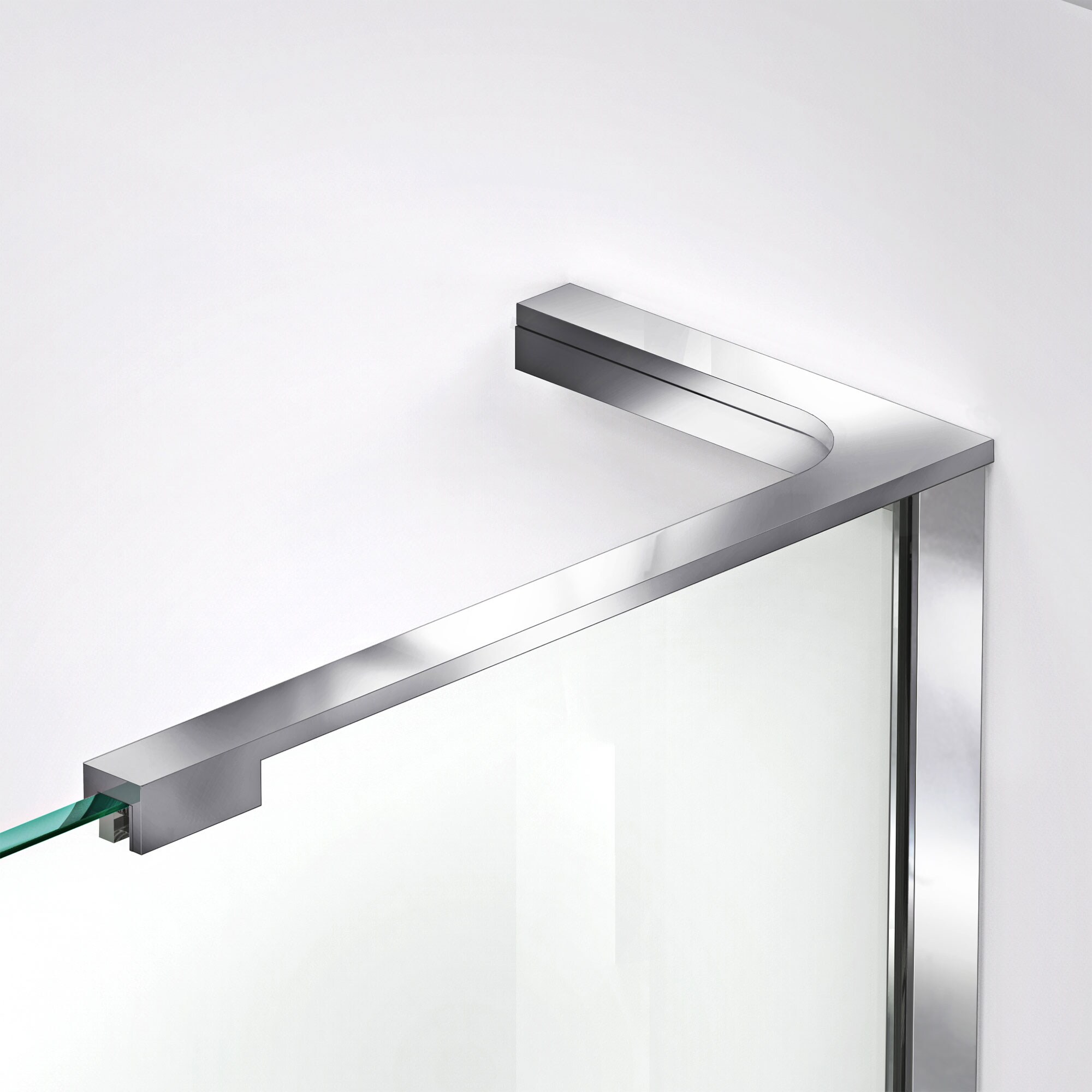 Dreamline Unidoor X 63 In To 63 1 2 In W X 72 In H Single Frameless Hinged Chrome Alcove Shower