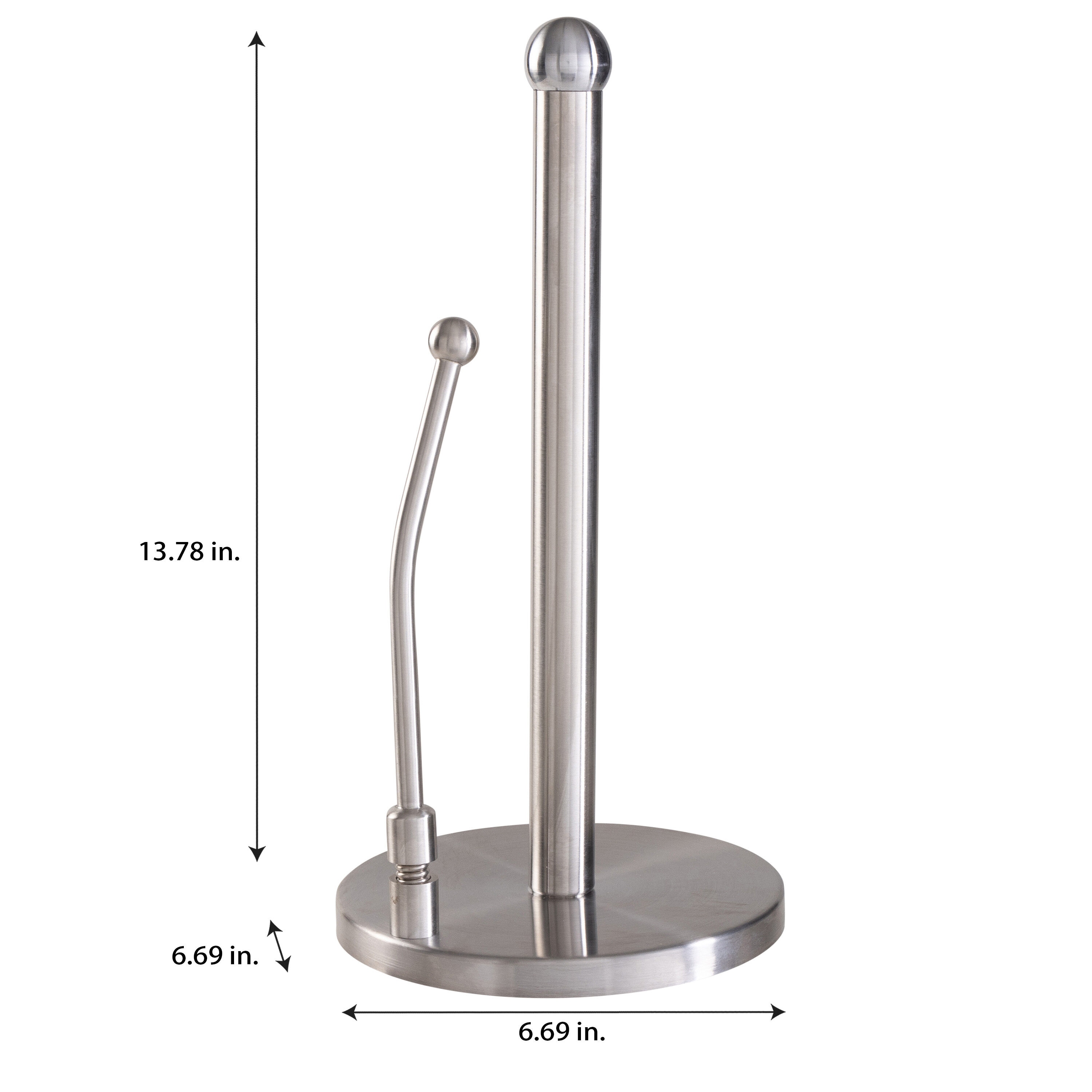 Kitchen Details Silver Metal Freestanding Paper Towel Holder in the ...