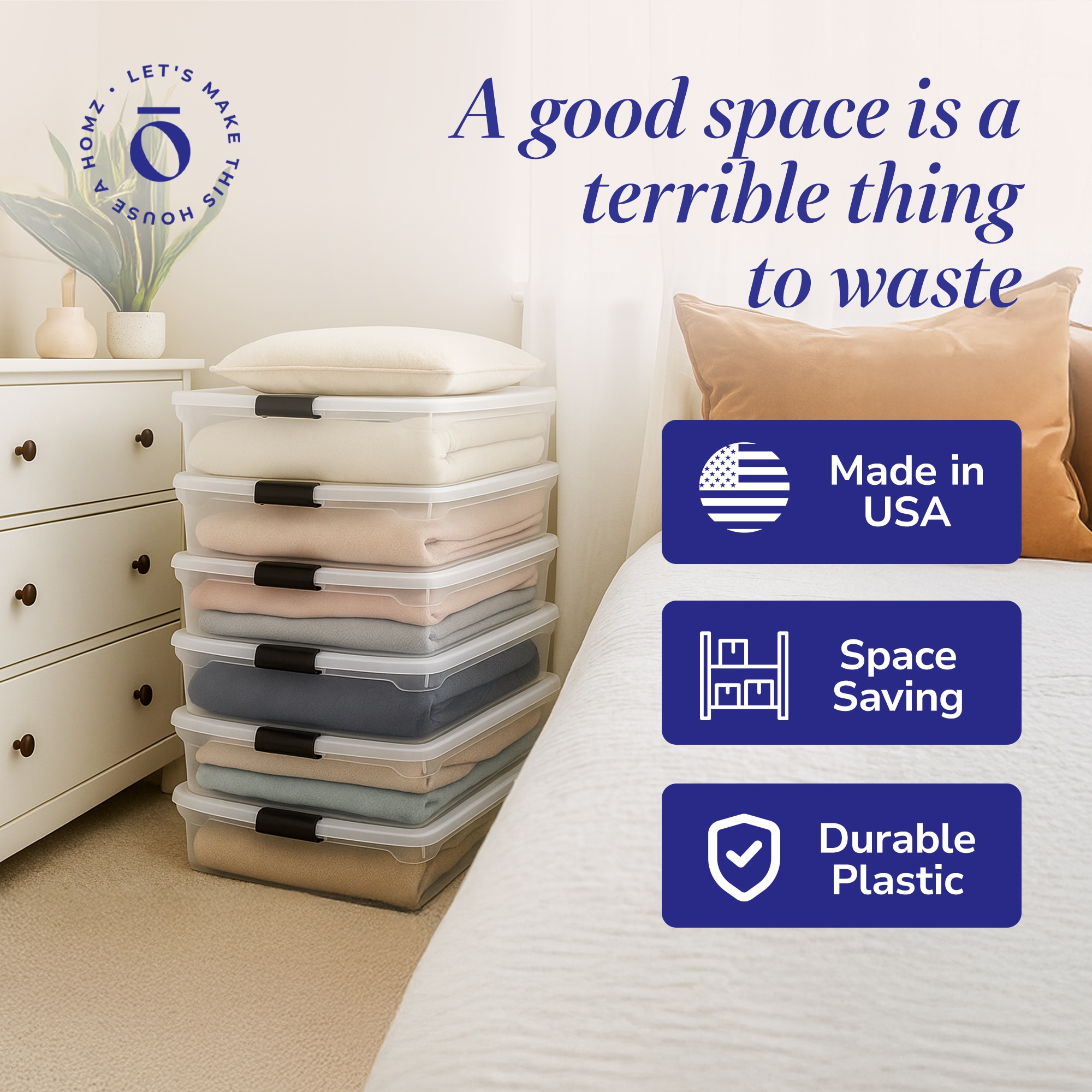 Homz Products 3 X 3460CLGRDC.02 Bins-Baskets - View #4